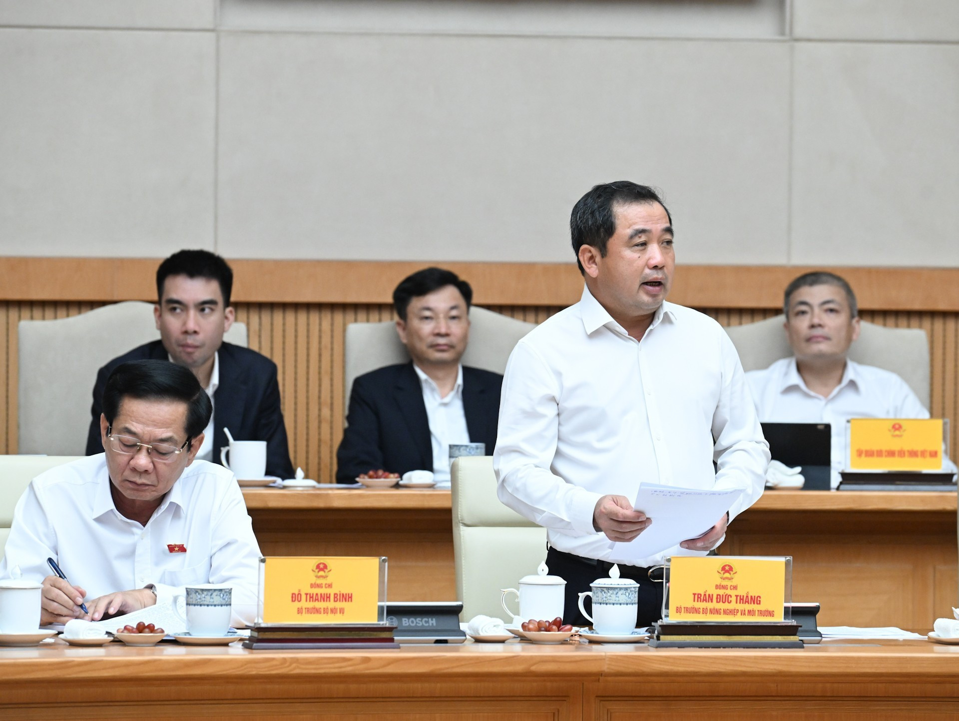 El ministro de Agricultura y Medio Ambiente, Tran Duc Thang. El ministro de Agricultura y Medio Ambiente, Tran Duc Thang.