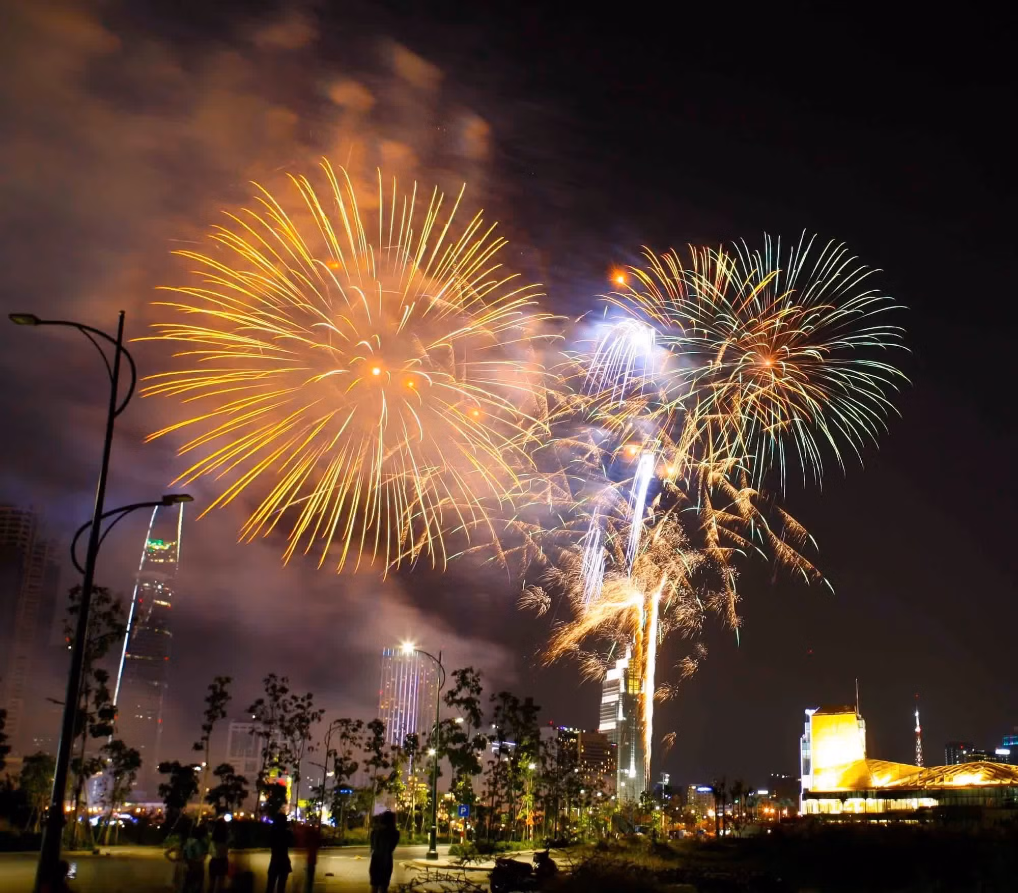 Vista del espectáculo que alumbra la memorable fecha. (Foto: Phuong Nghi)
