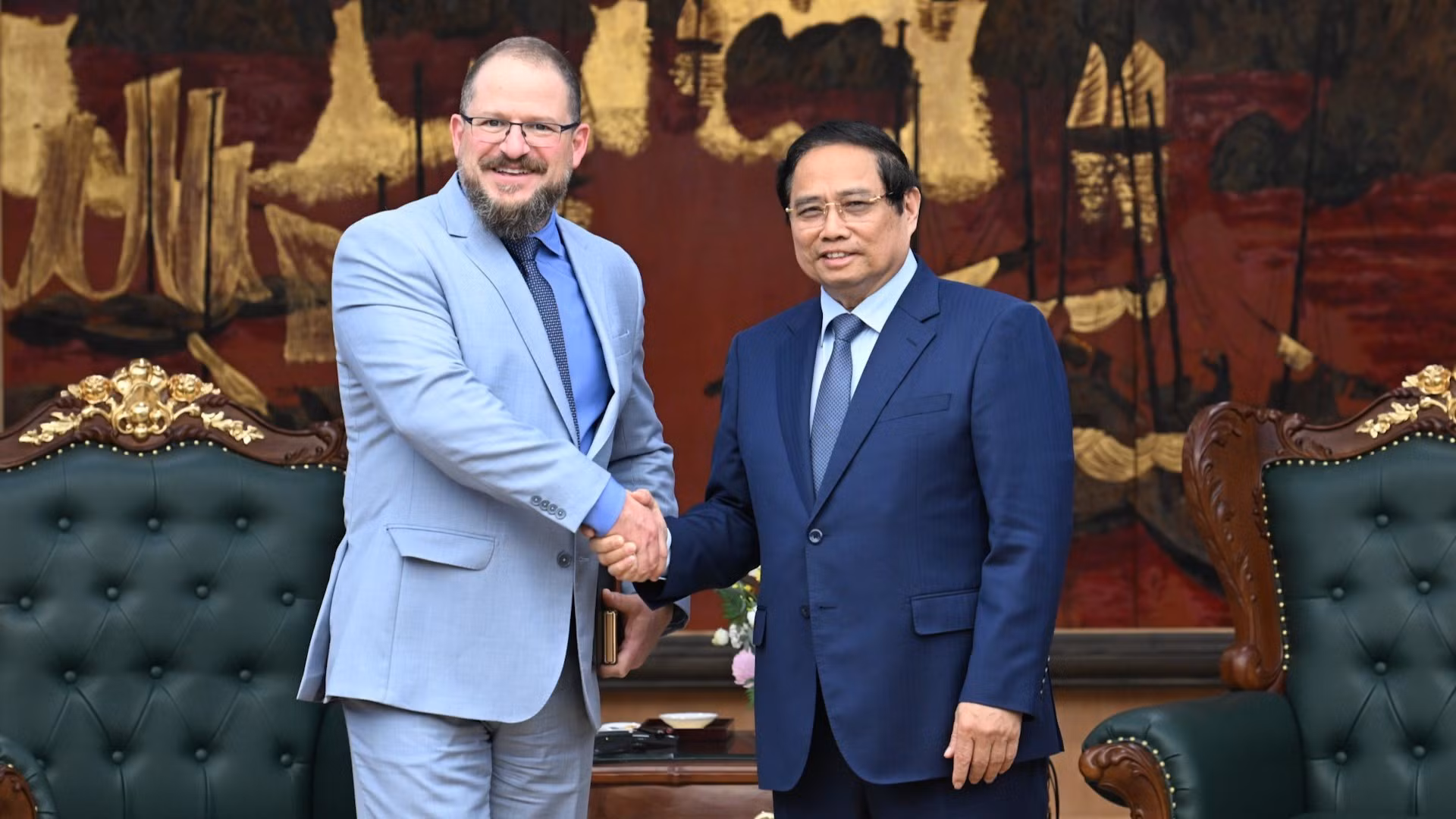 [Foto] Premier vietnamita recibe a ejecutivo de grupo estadounidense Qualcomm