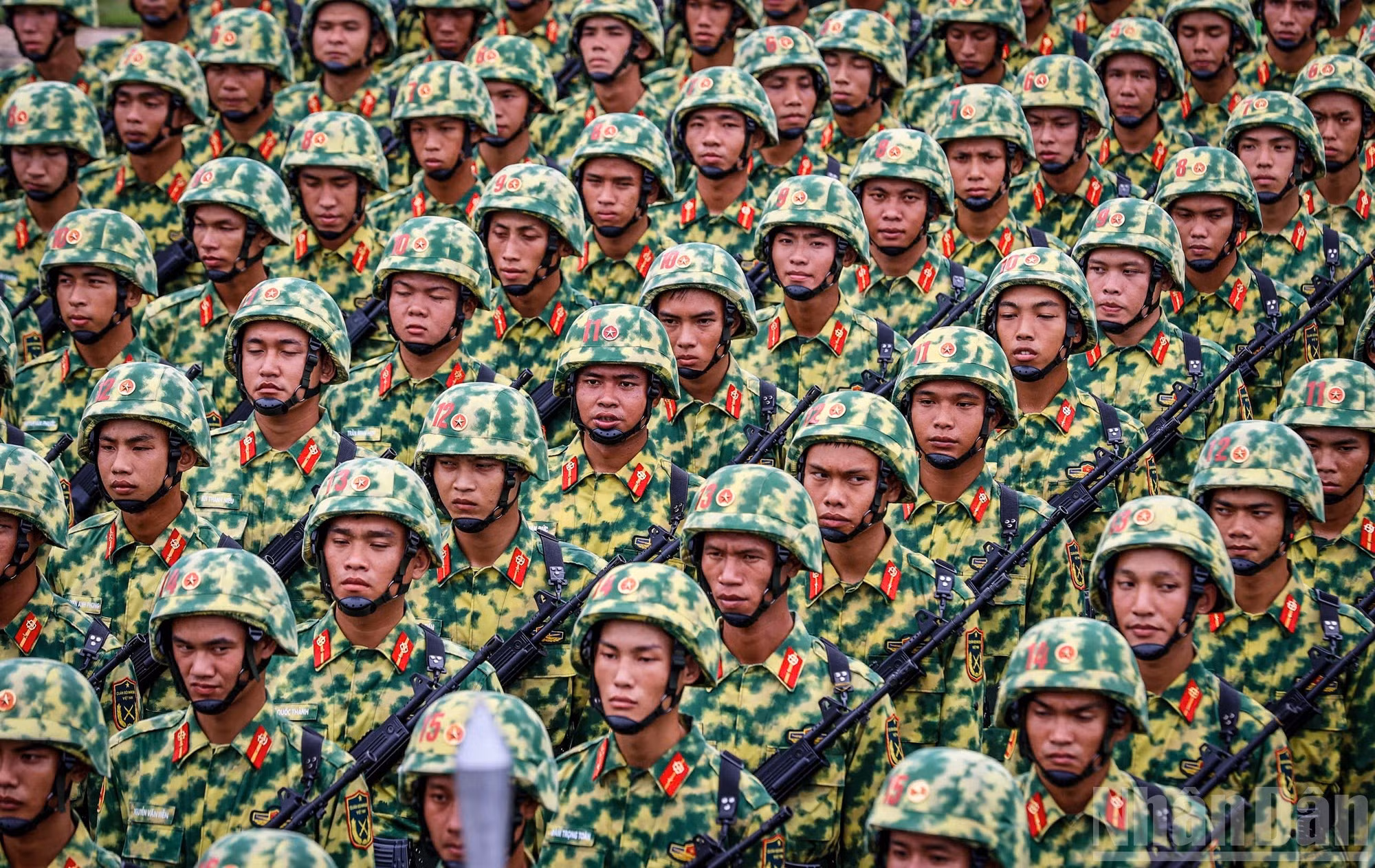 El fruto de los numerosos días de ardua práctica es una formación casi perfecta.