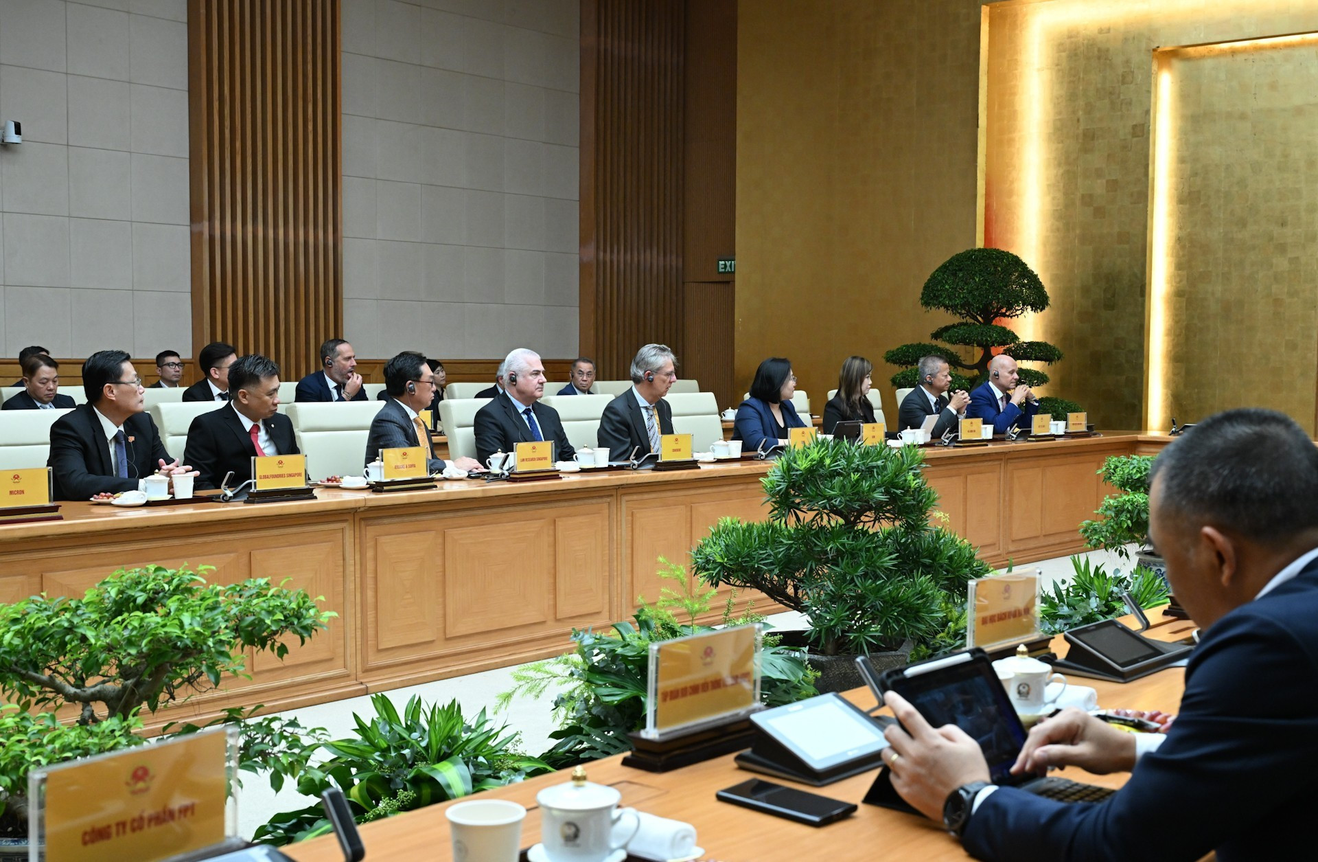 Delegados a la reunión.