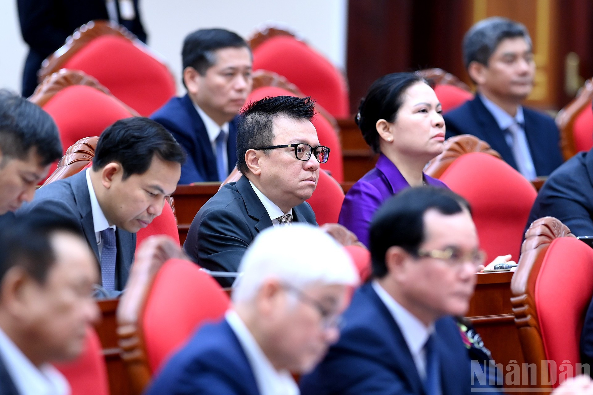 Delegados a la sesión de clausura del 14º Pleno del XIII Comité Central del PCV.