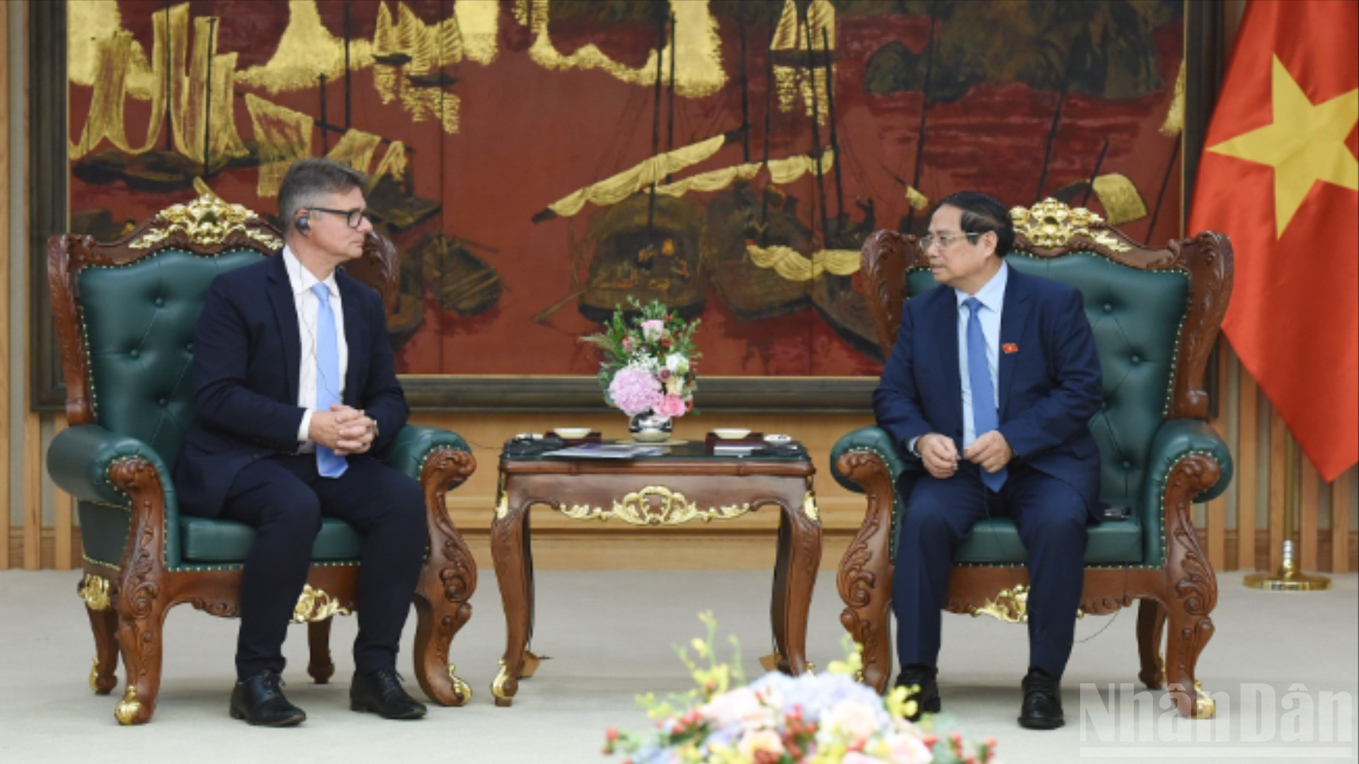 [Foto] Premier vietnamita se reúne con ejecutivo de grupo estadounidense HP