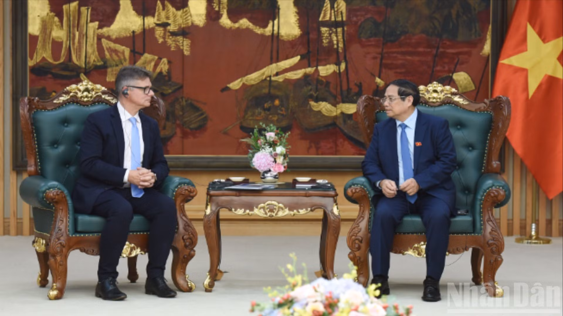 [Foto] Premier vietnamita se reúne con ejecutivo de grupo estadounidense HP