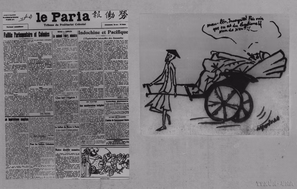 En 1921, para reunir a las fuerzas de ideas afines, Nguyen Ai Quoc (seudónimo del Presidente Ho Chi Minh) y algunos asiáticos en París fundaron la Asociación Intercolonial y publicaron el periódico “Le Paria” (El Paria), que se convirtió en el órgano de expresión de la Asociación. Nguyen Ai Quoc fue el redactor jefe, reportero y editor principal. Entre 1922 y 1924, el periódico se publicó en París, llamando a los pueblos oprimidos a levantarse y liberarse.