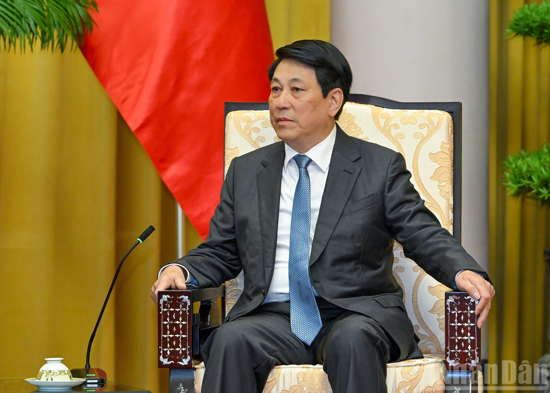 El jefe de Estado vietnamita habla en la cita.