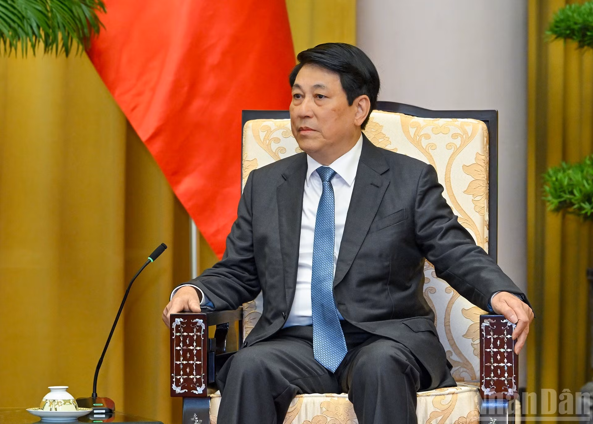 El jefe de Estado vietnamita habla en la cita.