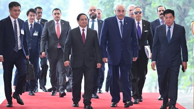 [Foto] Premier vietnamita recibe a presidente de la Cámara de Representantes jordana
