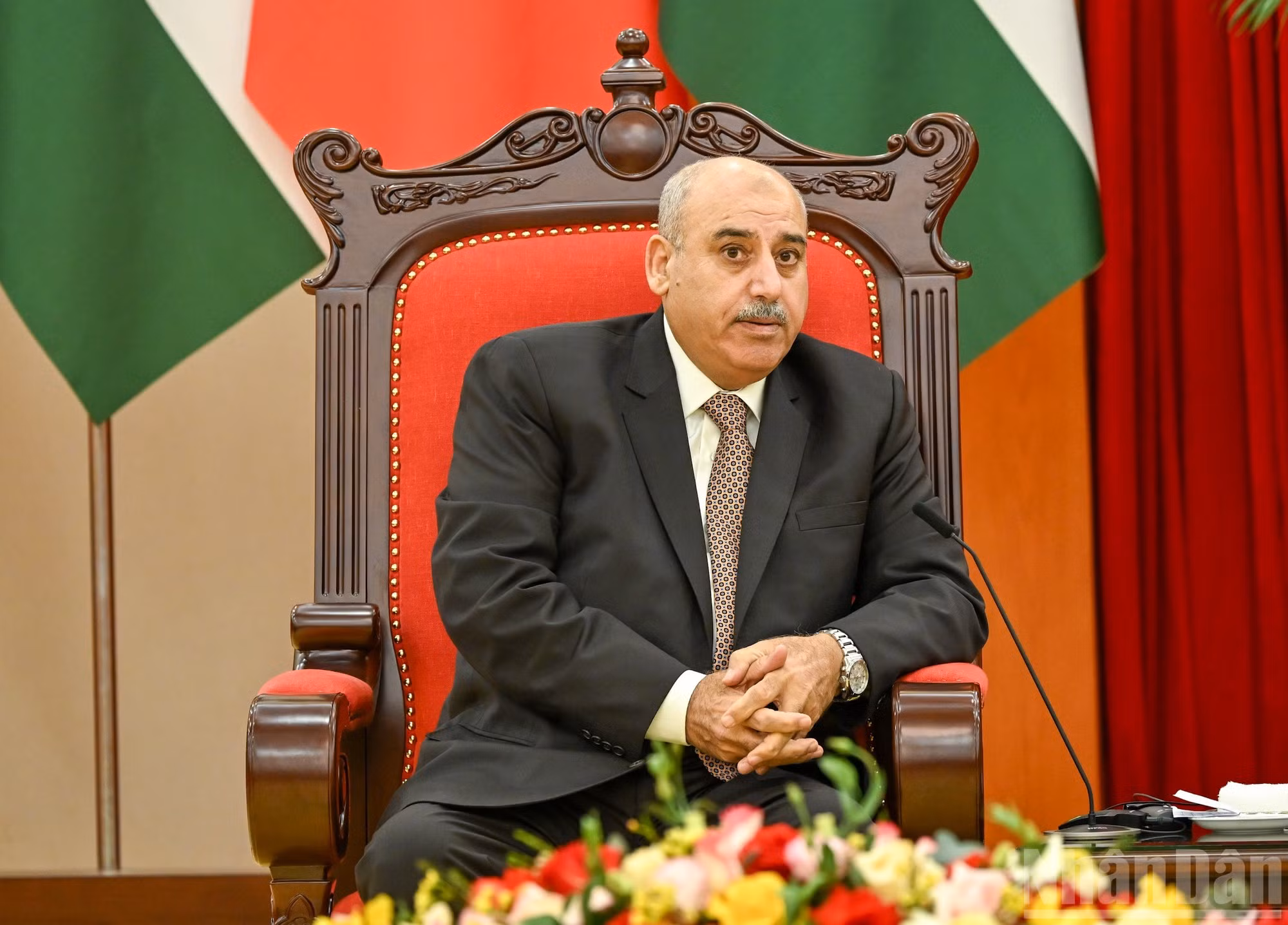 El presidente de la Cámara de Representantes de Jordania, Mazen Turki El Qadi.