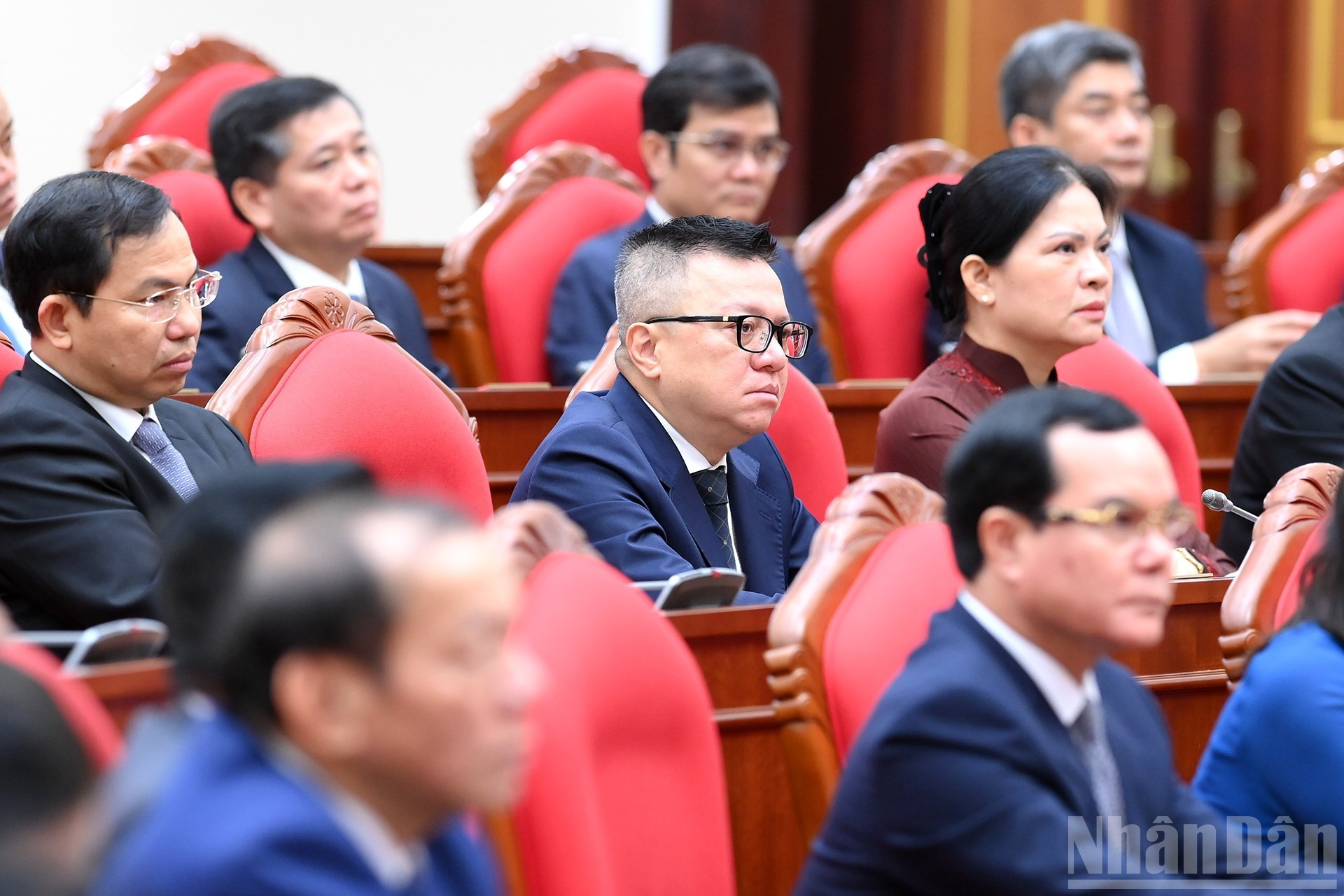 Delegados a la sesión de clausura del decimotercer pleno del Comité Central del PCV del XIII mandato.