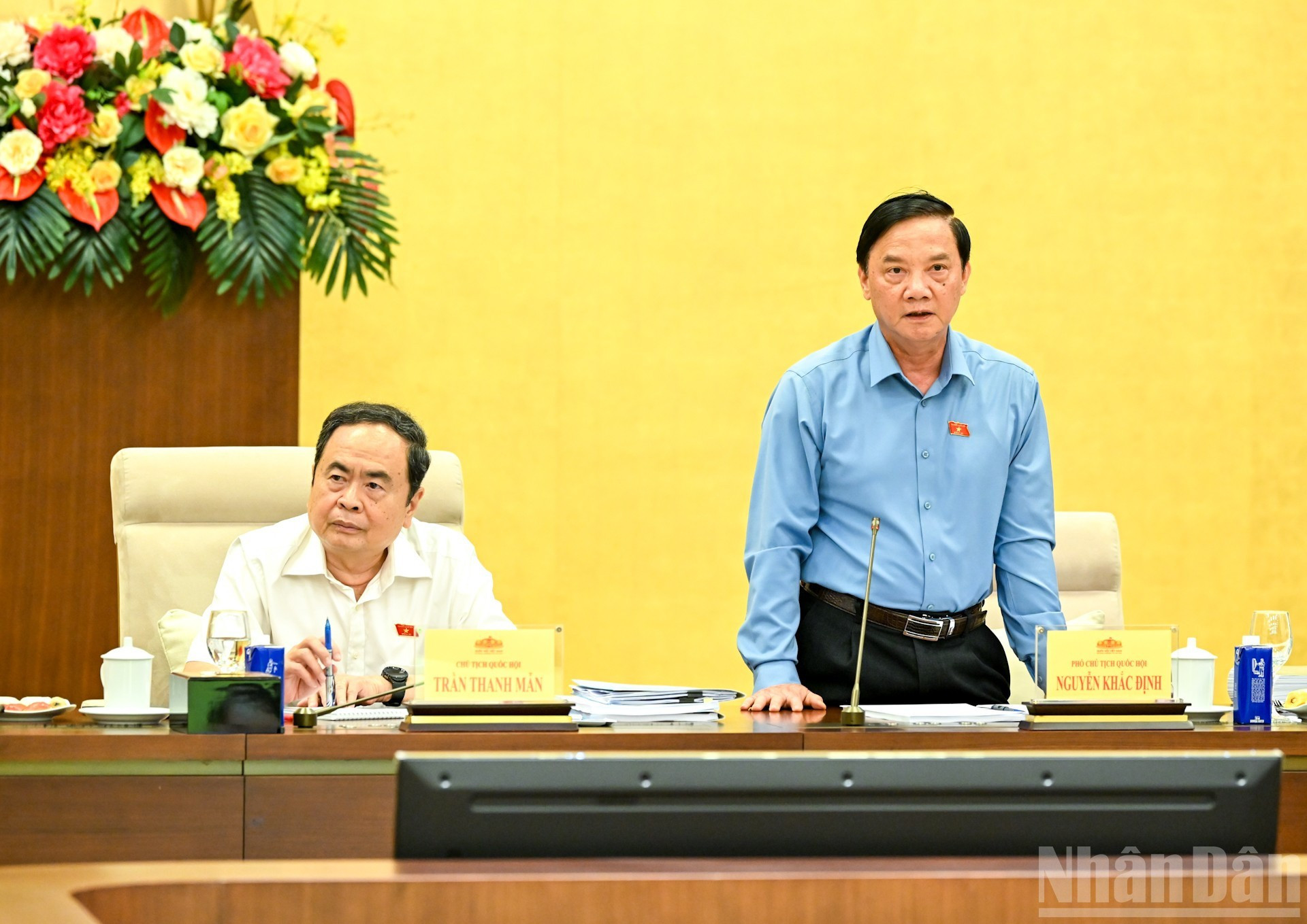 El vicepresidente de la AN Nguyen Khac Dinh. El vicepresidente de la AN Nguyen Khac Dinh.