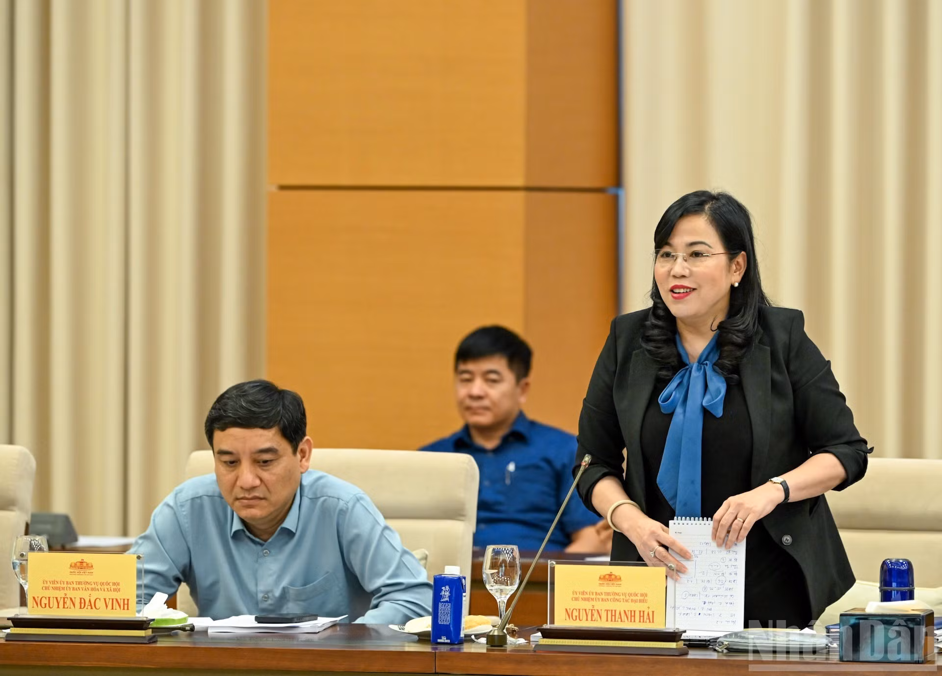 La jefa de la Comisión de Asuntos de Delegados de la AN, Nguyen Thi Thanh Hai.