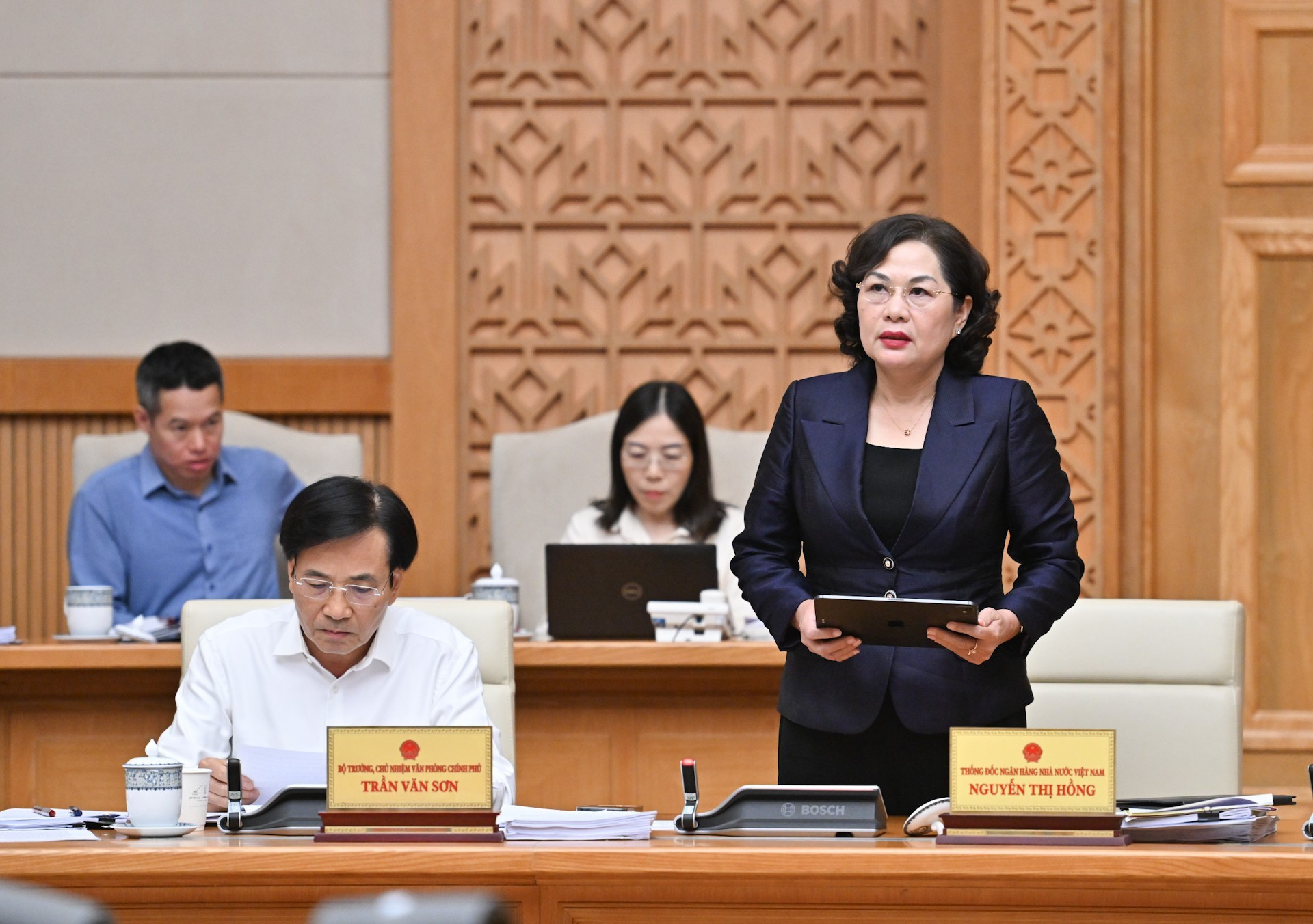 La gobernadora del Banco Estatal de Vietnam, Nguyen Thi Hong.