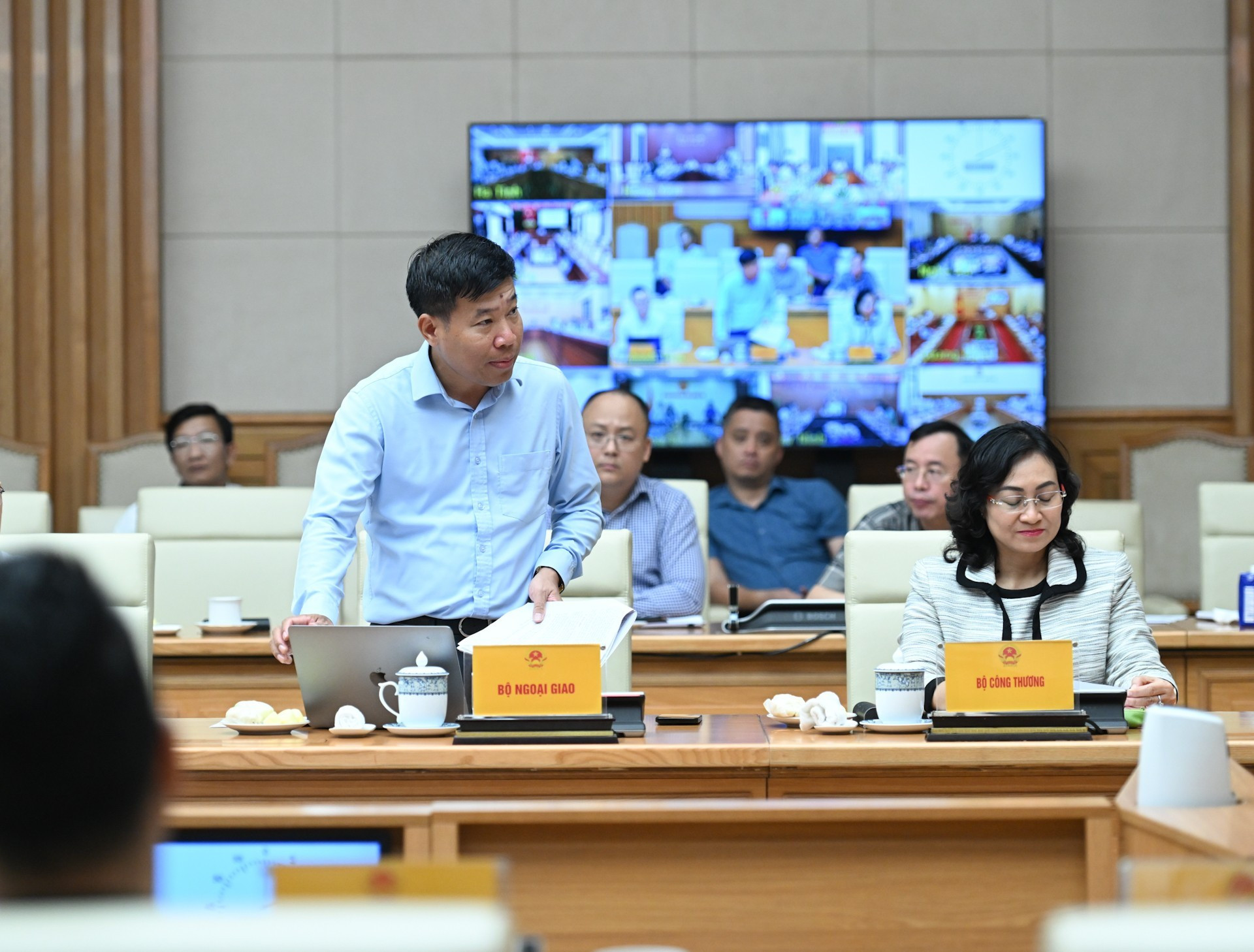 El viceministro de Relaciones Exteriores Nguyen Manh Cuong.