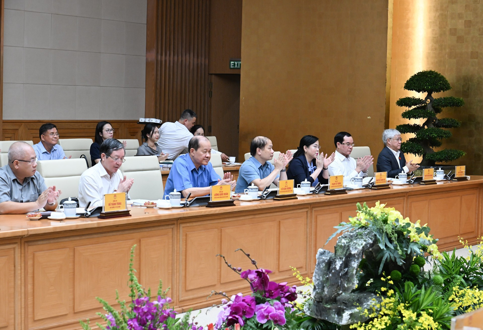 Delegados a la reunión.