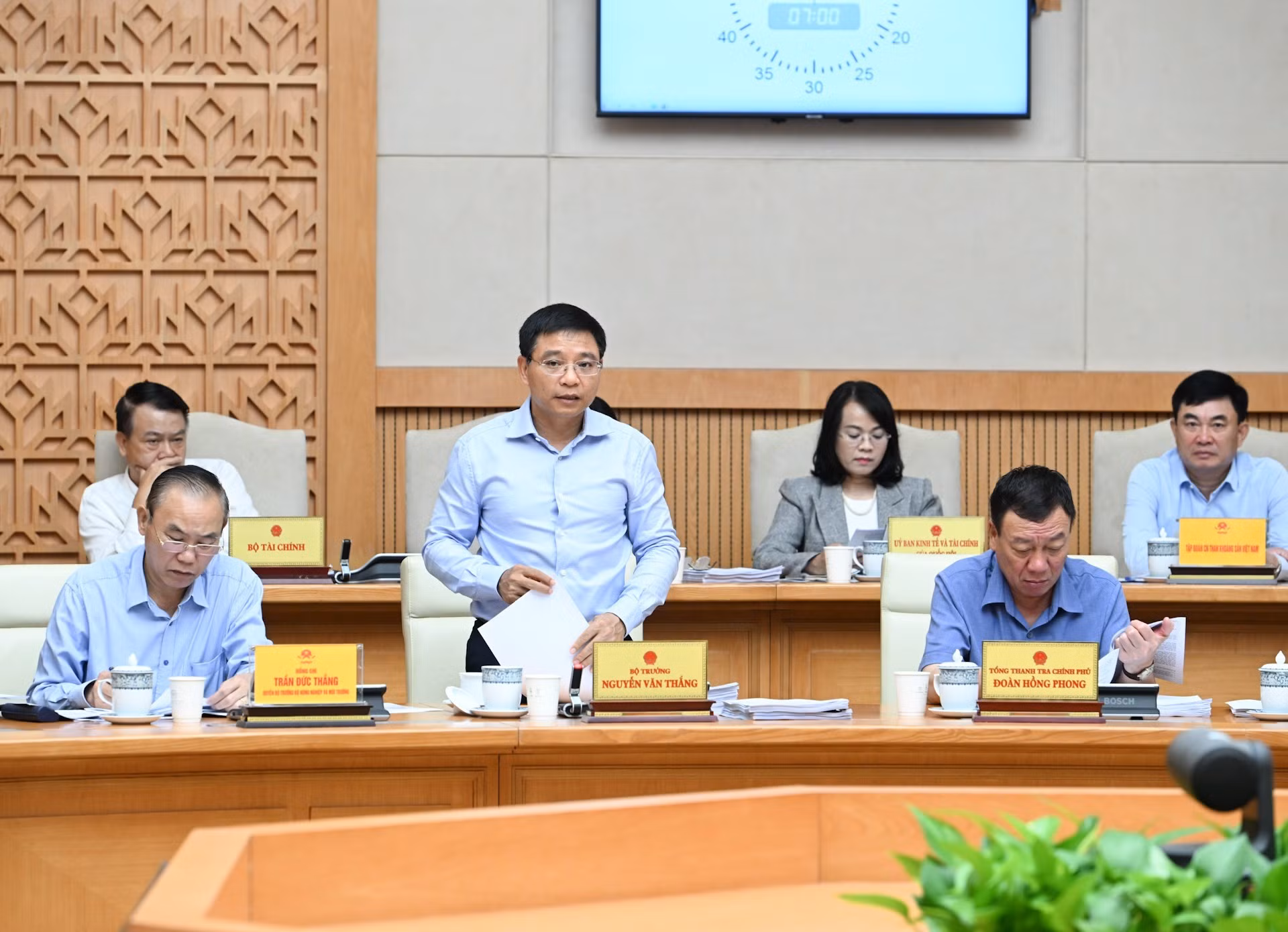 El ministro de Finanzas, Nguyen Van Thang.