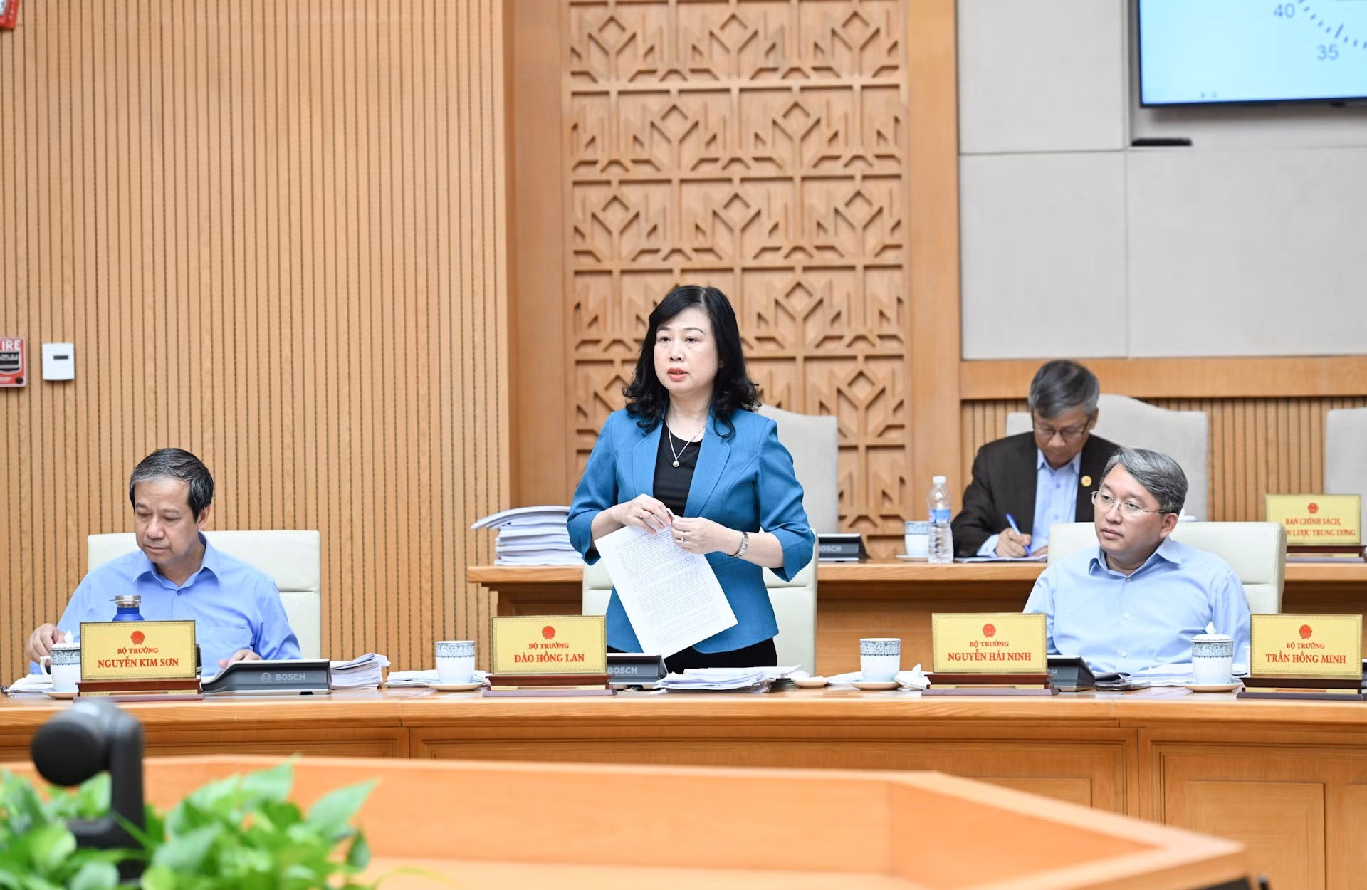 La ministra de Salud Pública, Dao Hong Lan.