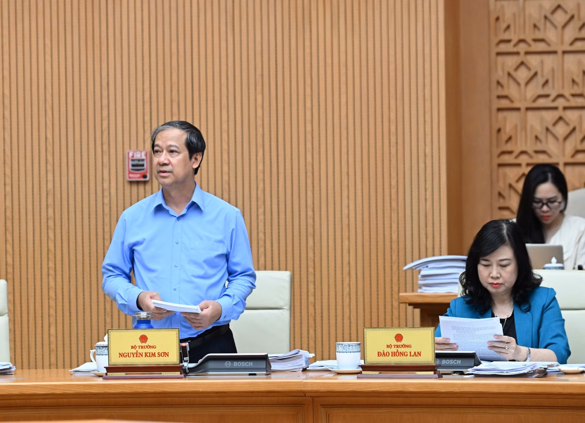 El ministro de Educación y Formación, Nguyen Kim Son.