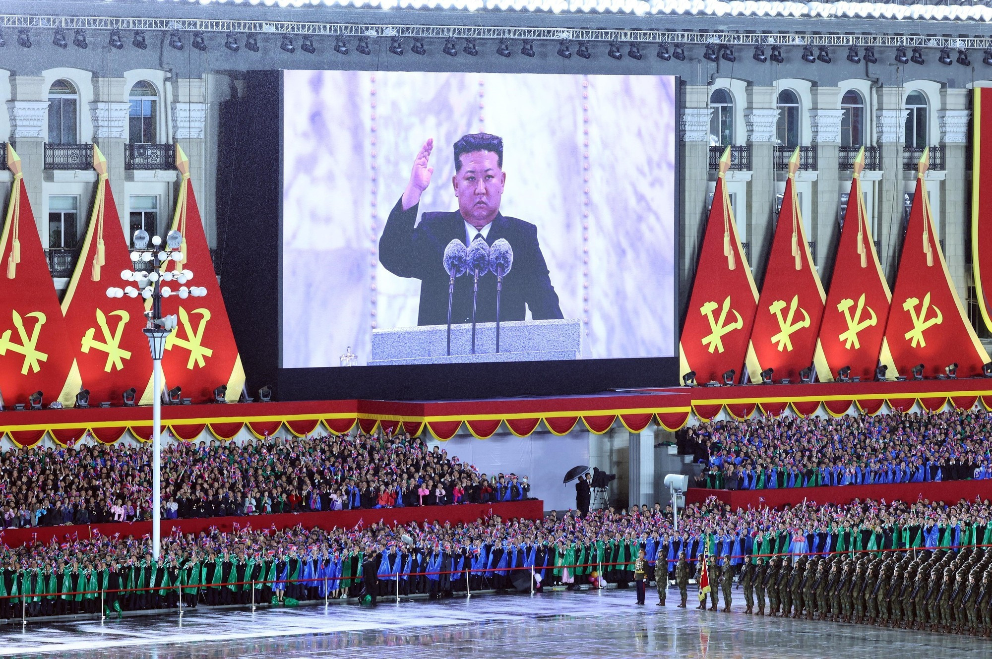 El secretario general del Partido del Trabajo de Corea y presidente de la Comisión de Asuntos Estatales del país, Kim Jong Un, interviene en la cita. El secretario general del Partido del Trabajo de Corea y presidente de la Comisión de Asuntos Estatales del país, Kim Jong Un, interviene en la cita.