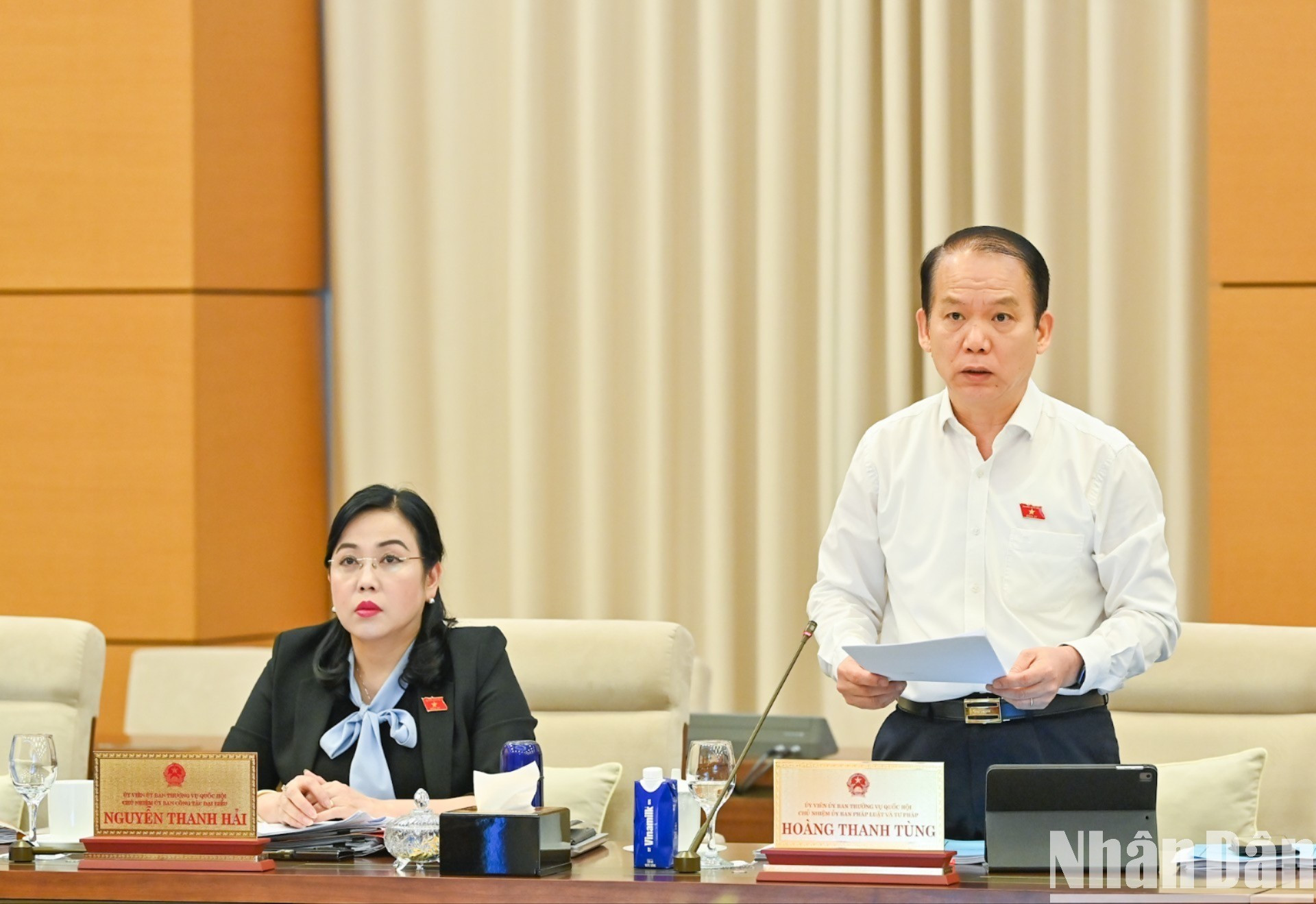 El jefe de la Comisión de Asuntos Jurídicos de la AN, Hoang Thanh Tung.