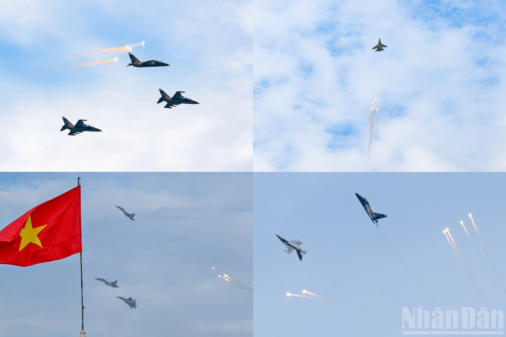 Demostración de generación de trampas de calor por los aviones Yak-130, L-39NG y SU-30MK2. Demostración de generación de trampas de calor por los aviones Yak-130, L-39NG y SU-30MK2.