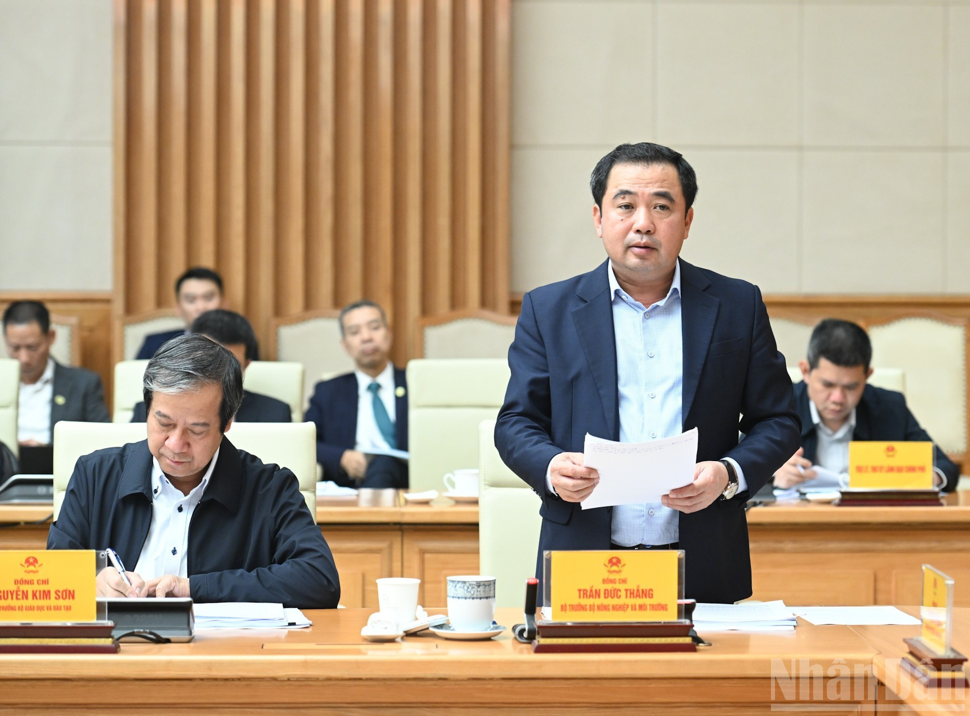 El ministro de Agricultura y Medioambiente, Tran Duc Thang, en su intervención.