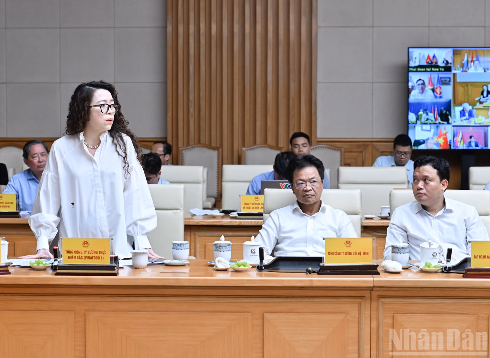 La presidenta de la Corporación de Alimentos del Norte de Vietnam (Vinafood 1), Bui Thi Thanh Tam.