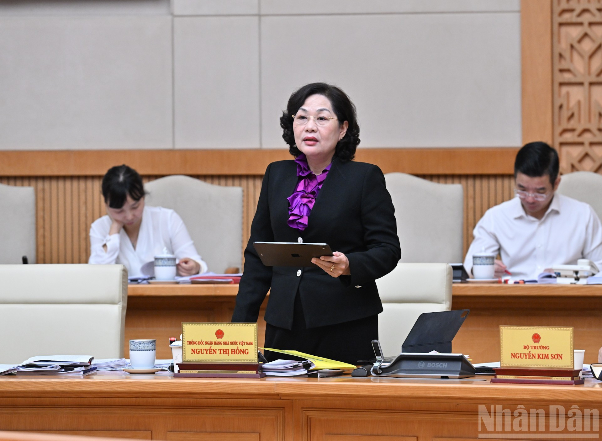 La gobernadora del Banco Estatal de Vietnam, Nguyen Thi Hong.
