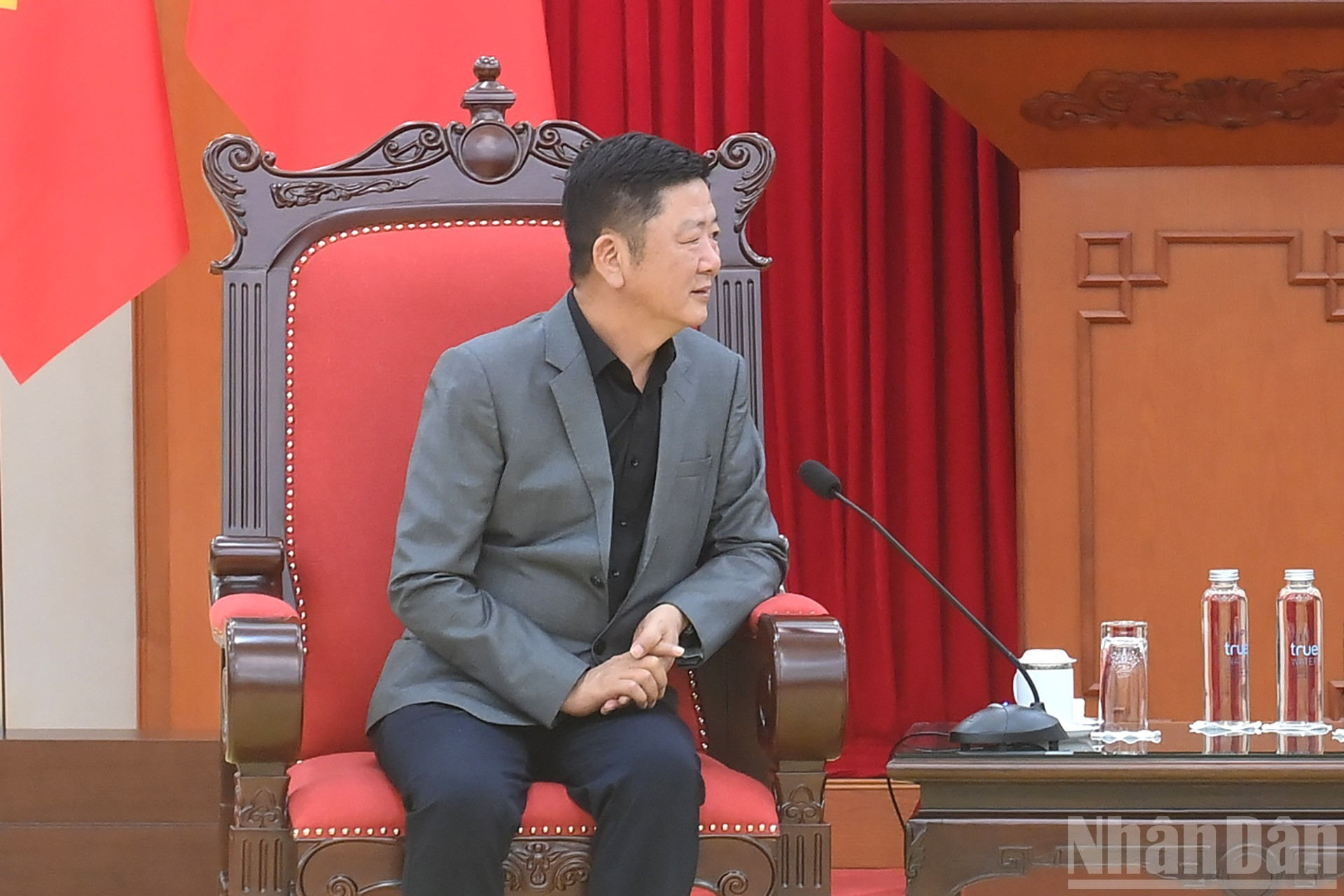 El vicepresidente del grupo Luxshare-ICT, Wang Laisheng.