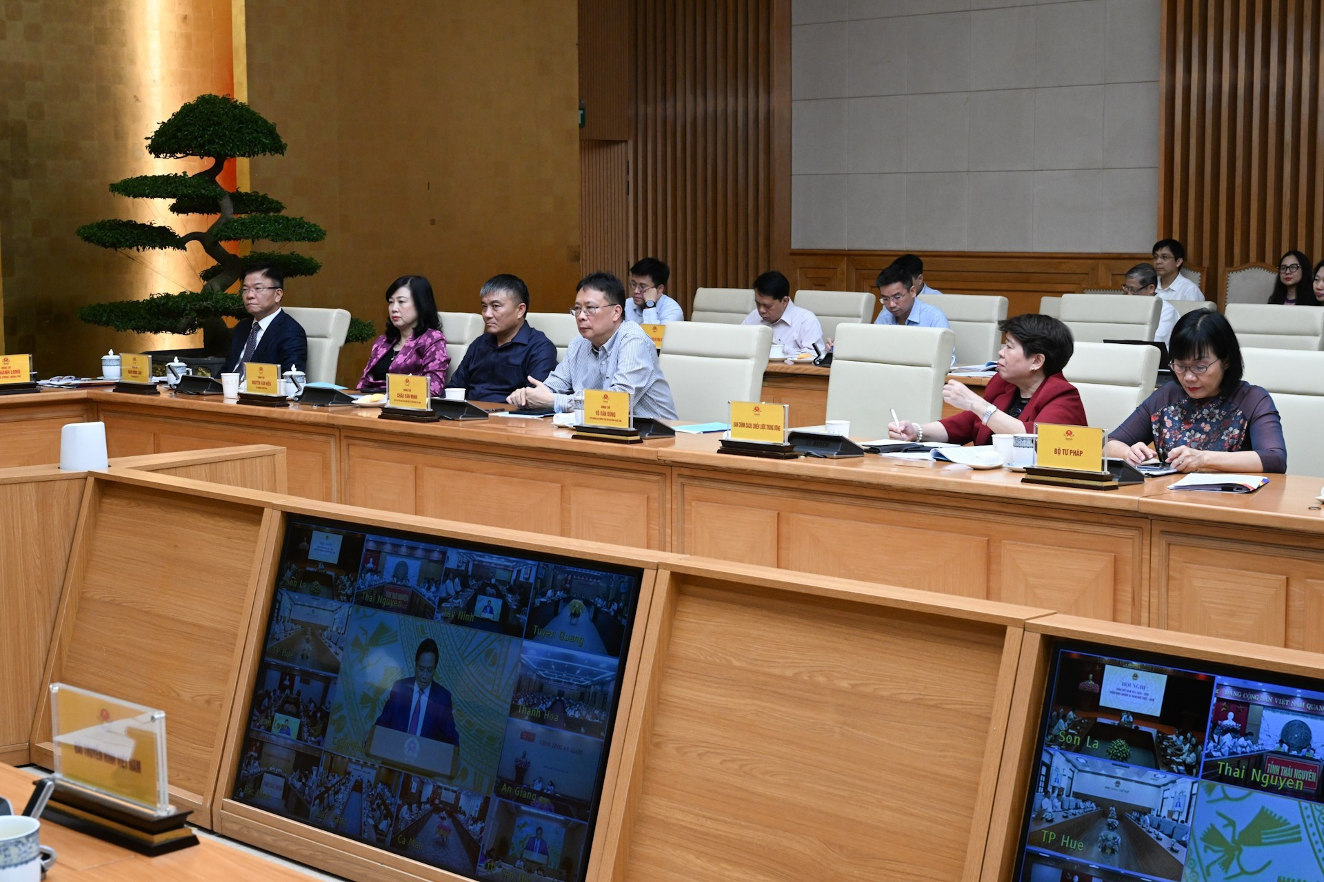 Delegados a la cita.