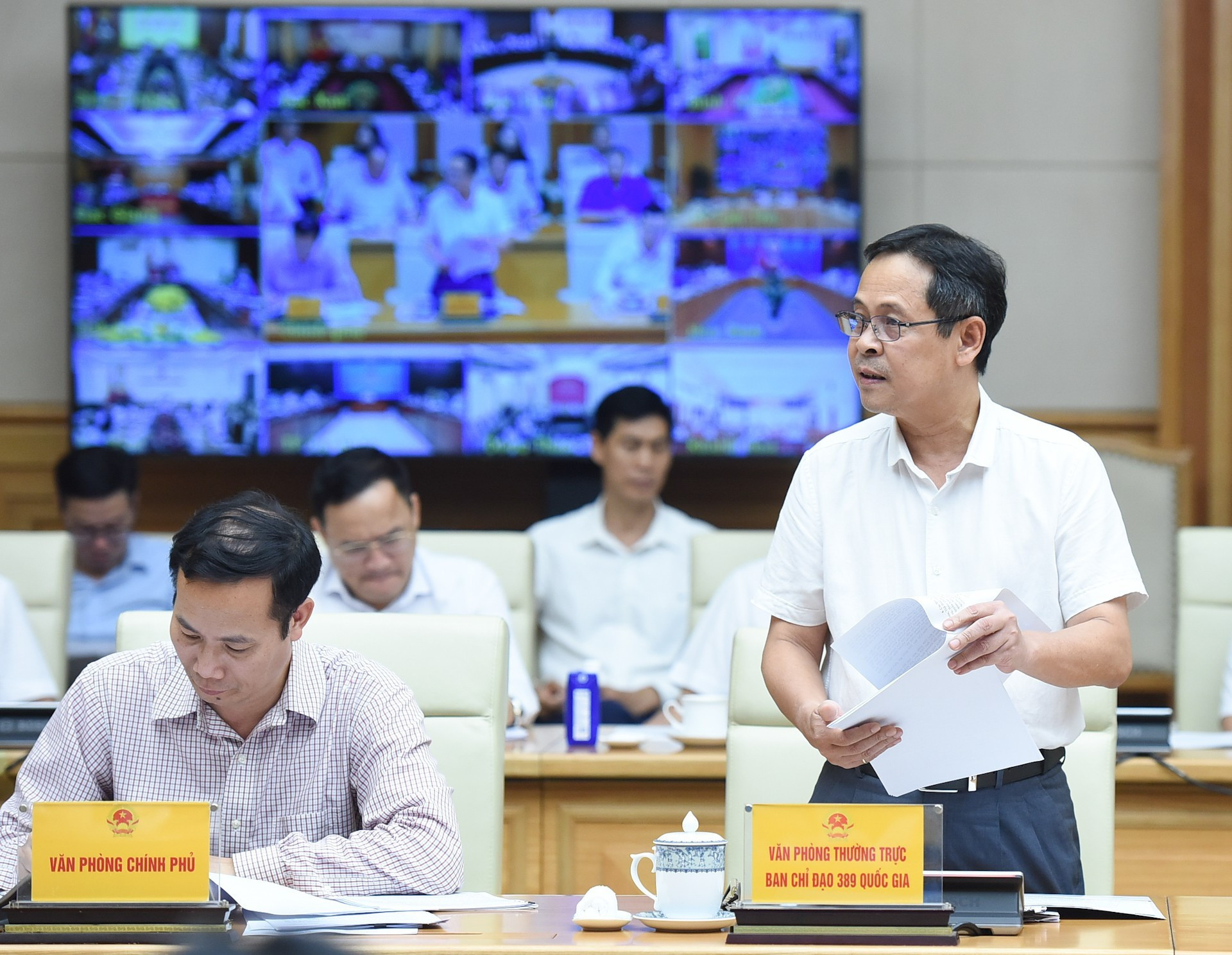 Le Thanh Hai, jefe de la Oficina permanente del Comité Directivo Nacional contra el Contrabando, el Fraude comercial y la Falsificación de mercancías (Comité Directivo 389). Le Thanh Hai, jefe de la Oficina permanente del Comité Directivo Nacional contra el Contrabando, el Fraude comercial y la Falsificación de mercancías (Comité Directivo 389).