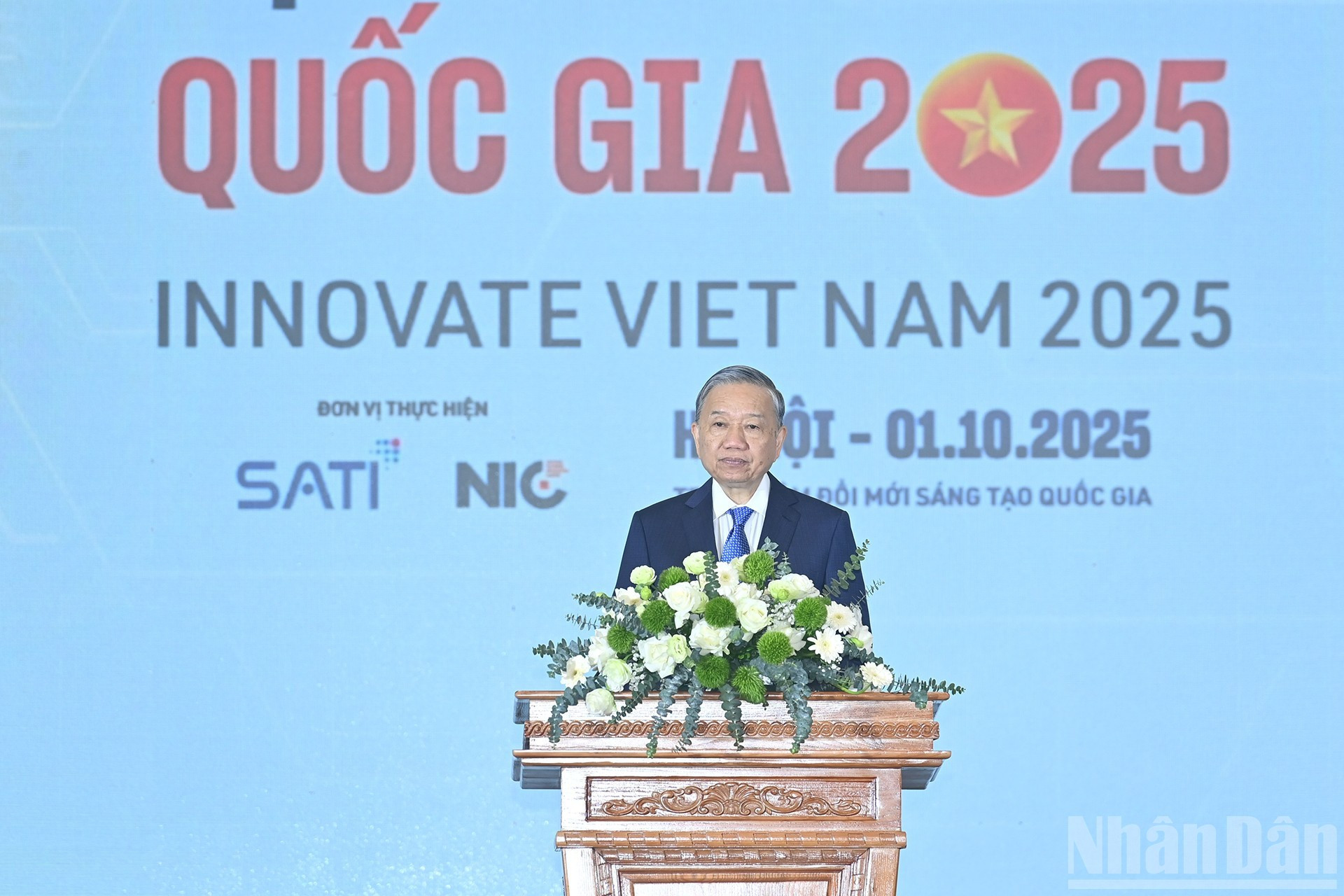 El secretario general del Partido Comunista de Vietnam, To Lam, interviene en la cita. El secretario general del Partido Comunista de Vietnam, To Lam, interviene en la cita.