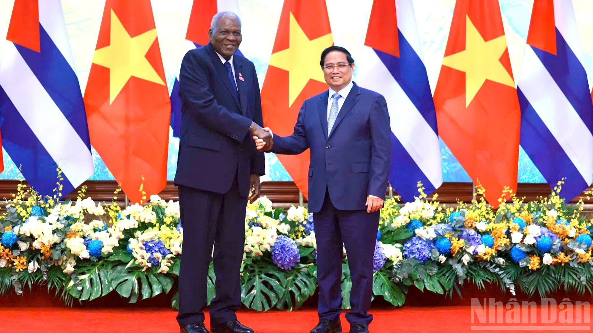 [Foto] Premier vietnamita recibe a dirigente parlamentario cubano