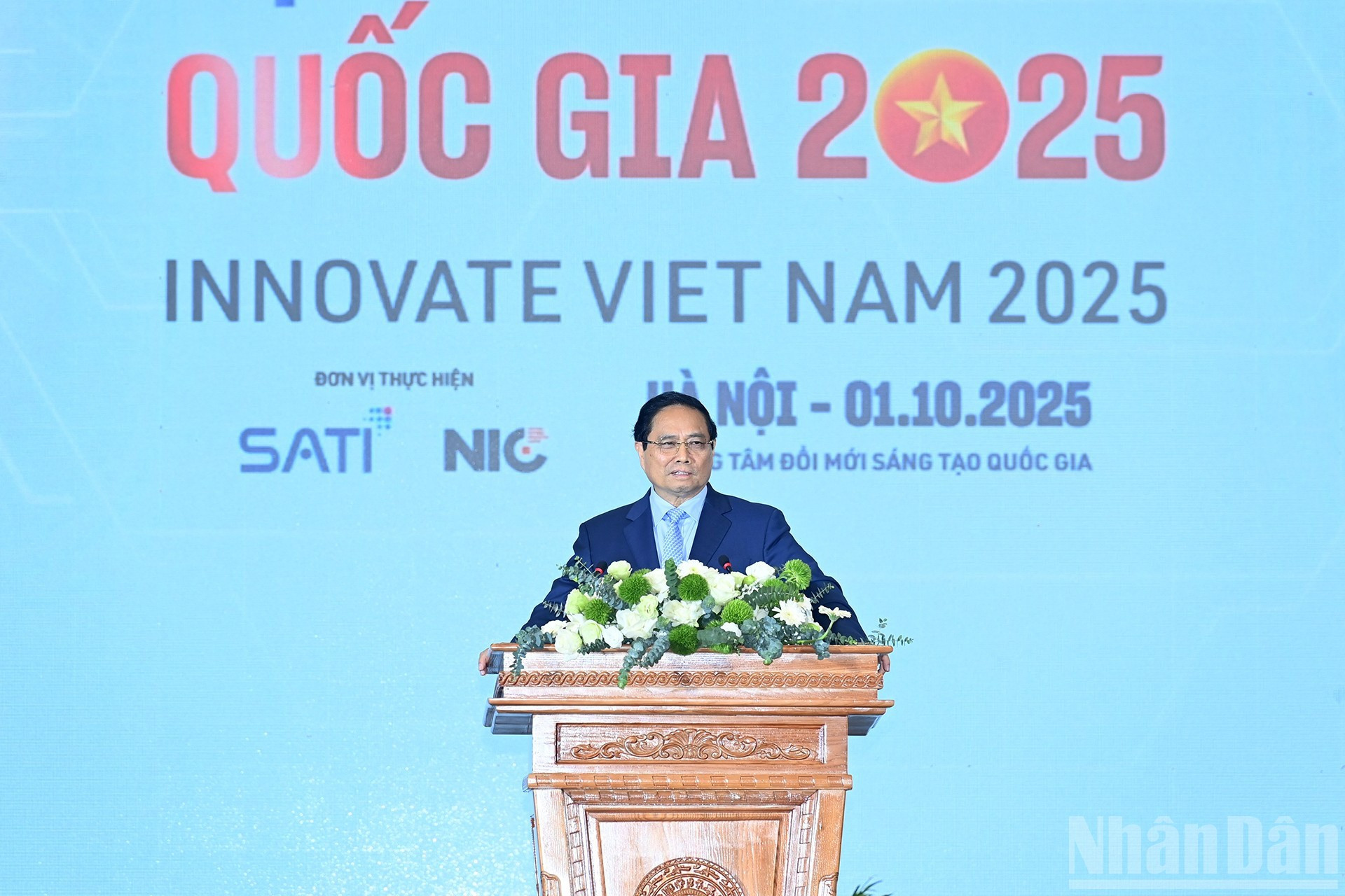 El primer ministro de Vietnam, Pham Minh Chinh, da palabras. El primer ministro de Vietnam, Pham Minh Chinh, da palabras.