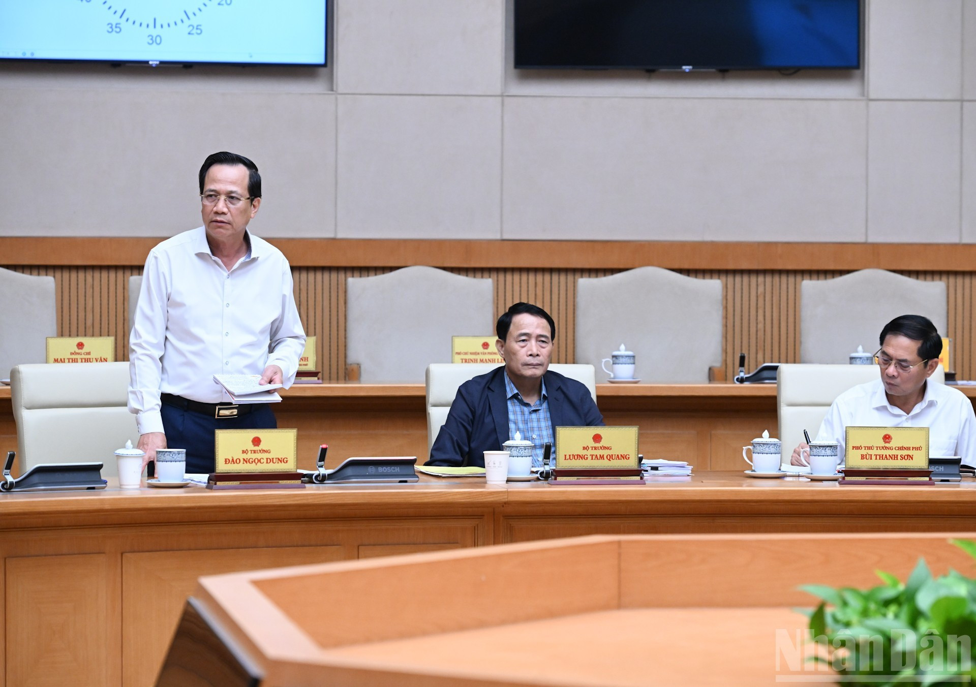 El ministro de Asuntos Étnicos y Religiosos, Dao Ngoc Dung, en su intervención. El ministro de Asuntos Étnicos y Religiosos, Dao Ngoc Dung, en su intervención.