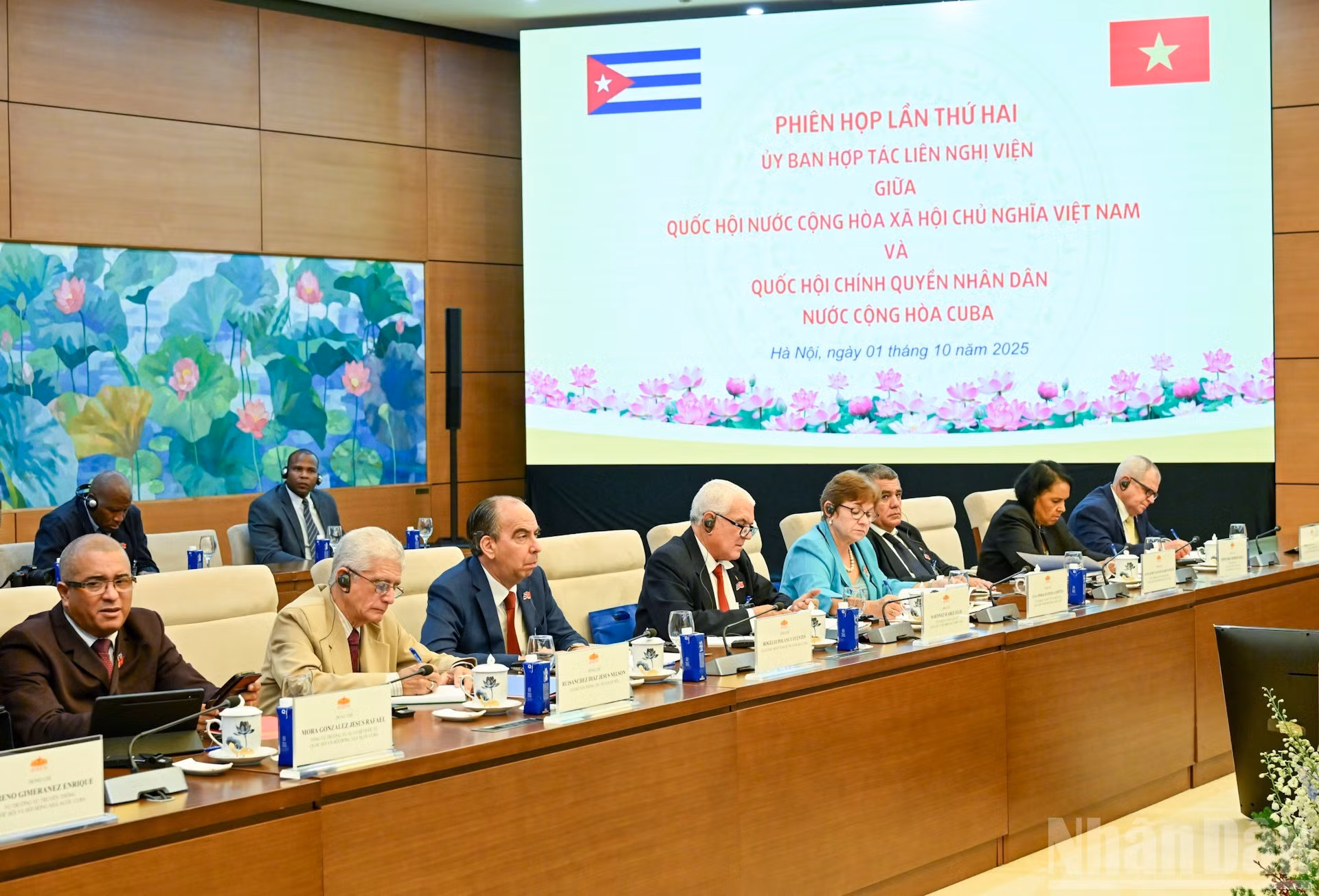 Miembros de la delegación cubana en la cita.