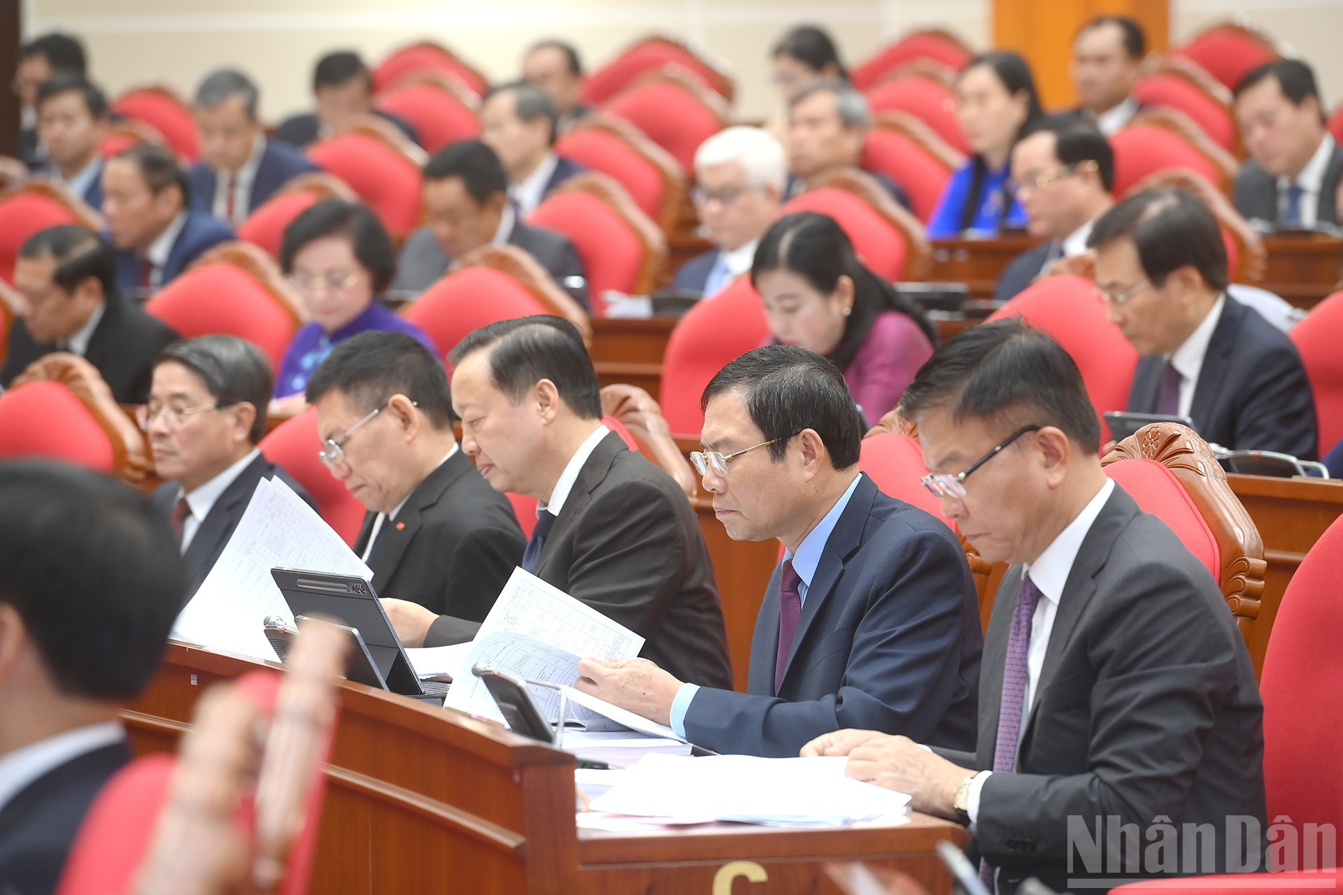 Delegados al decimotercer pleno del Comité Central del PCV del XIII mandato.