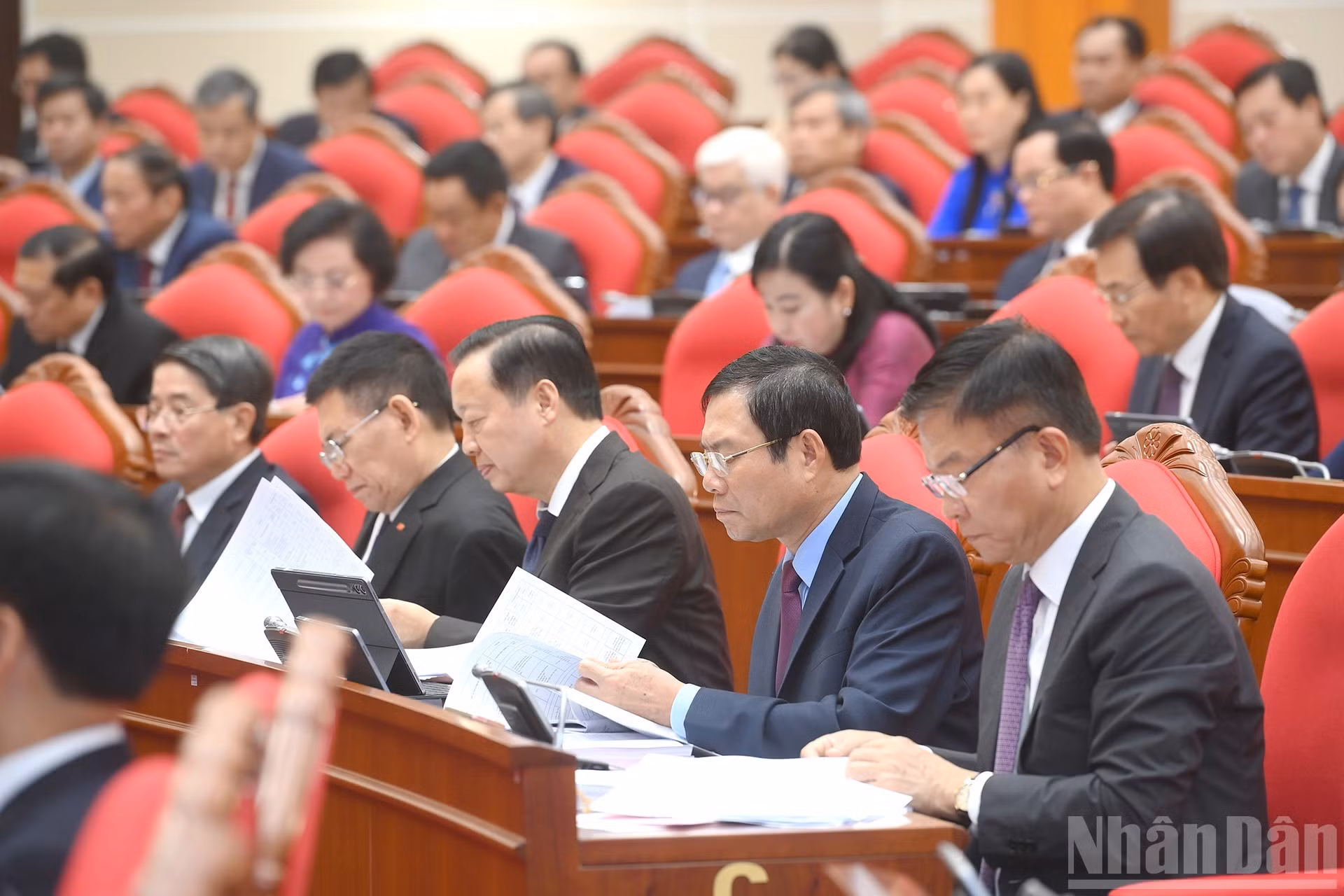 Delegados al decimotercer pleno del Comité Central del PCV del XIII mandato.