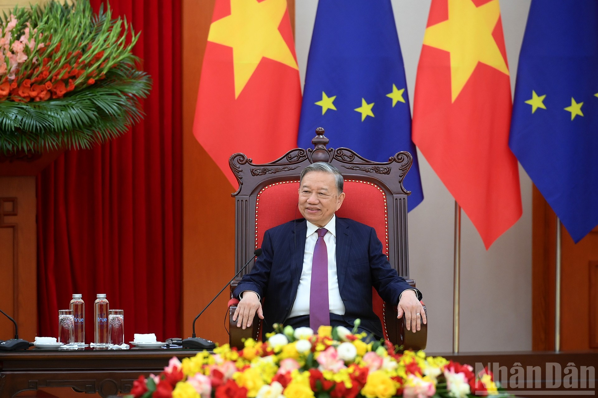 El secretario general del Partido Comunista de Vietnam, To Lam, en la cita.