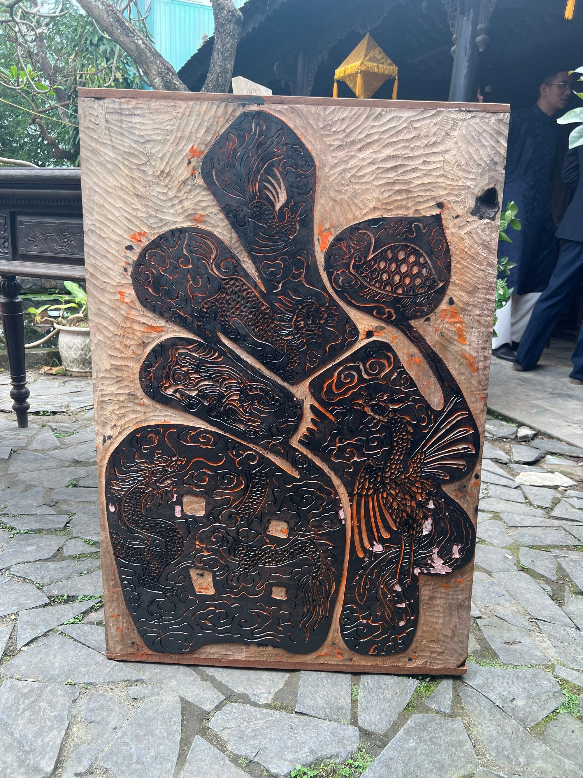 El molde restaurado.