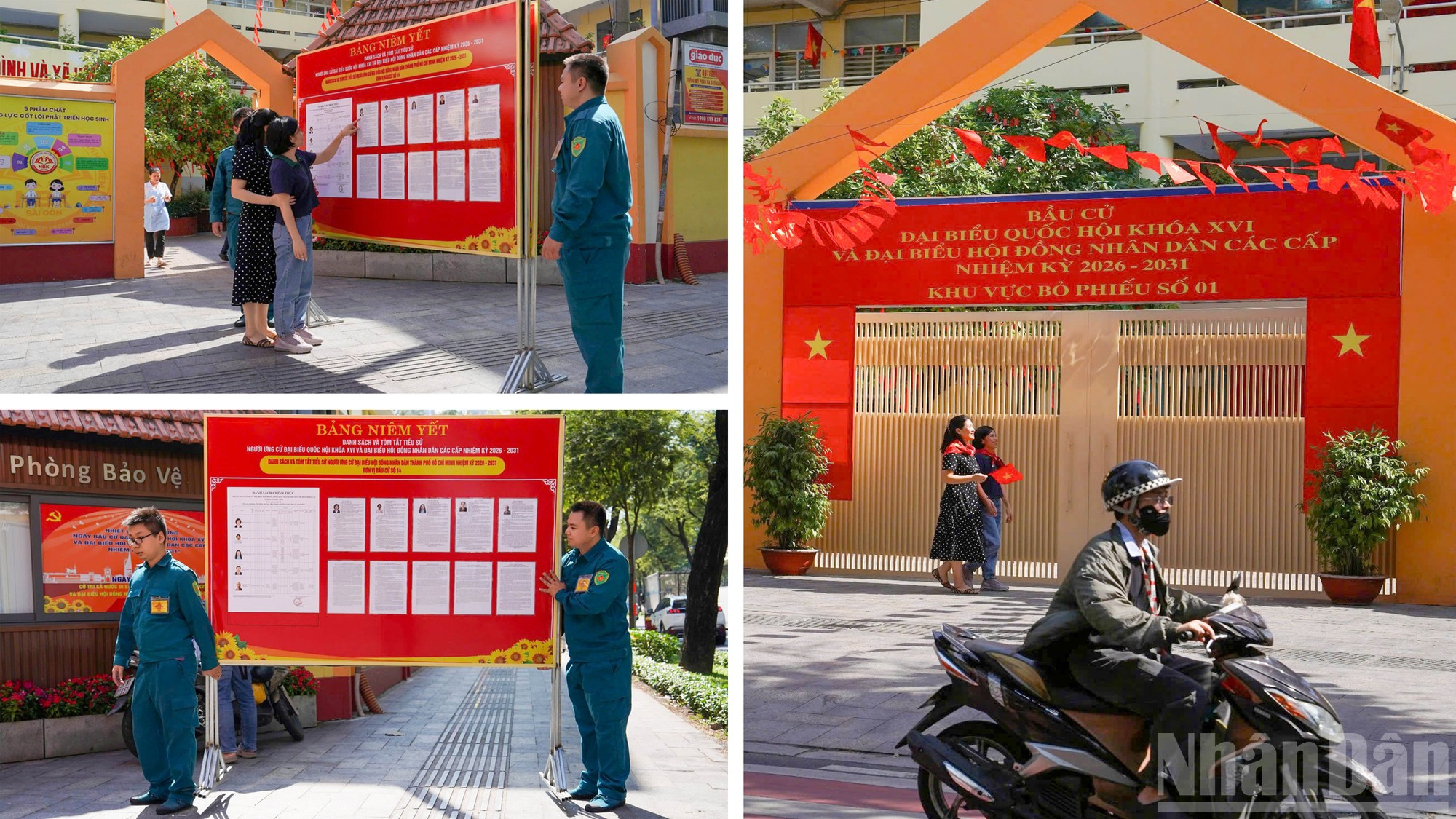 La labor de divulgación visual se implementa extensamente, tanto en las áreas céntricas como en los suburbios, para difundir toda la población el jolgorio por la jornada electoral.