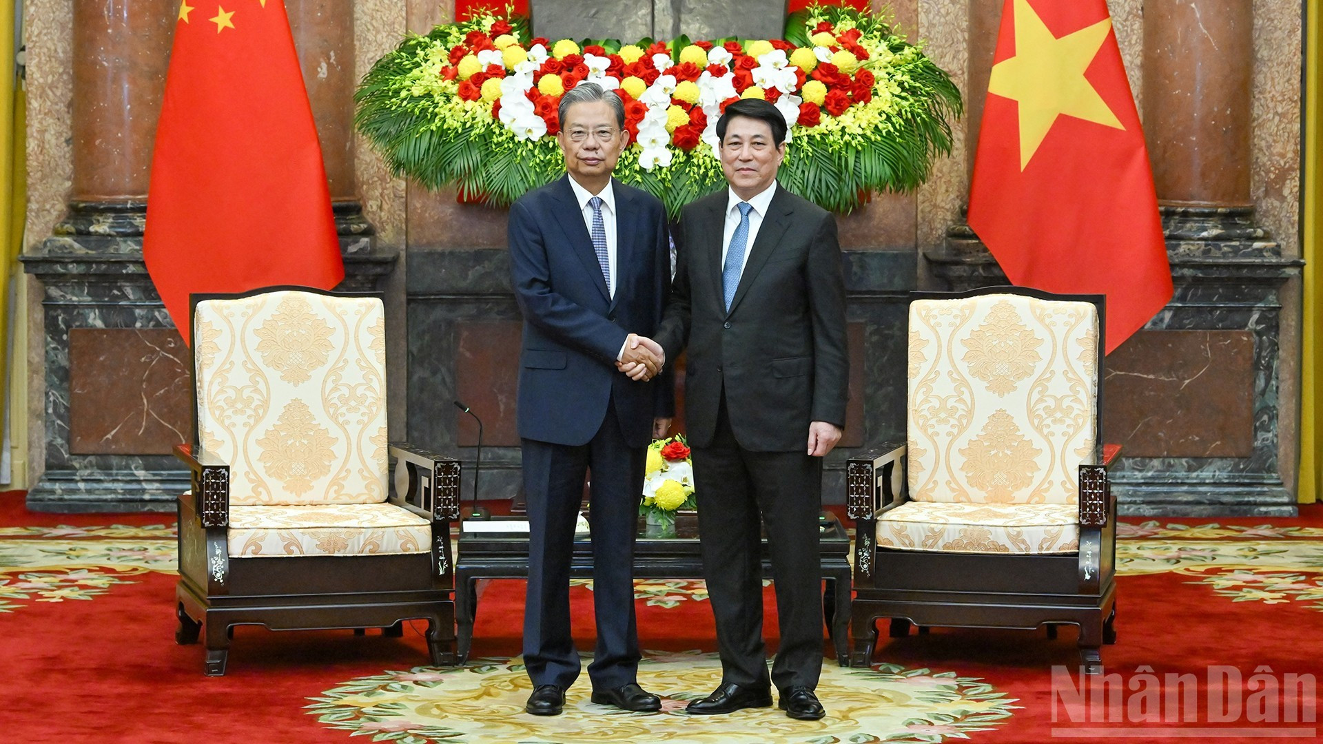 [Foto] Presidente de Vietnam recibe a máximo legislador chino