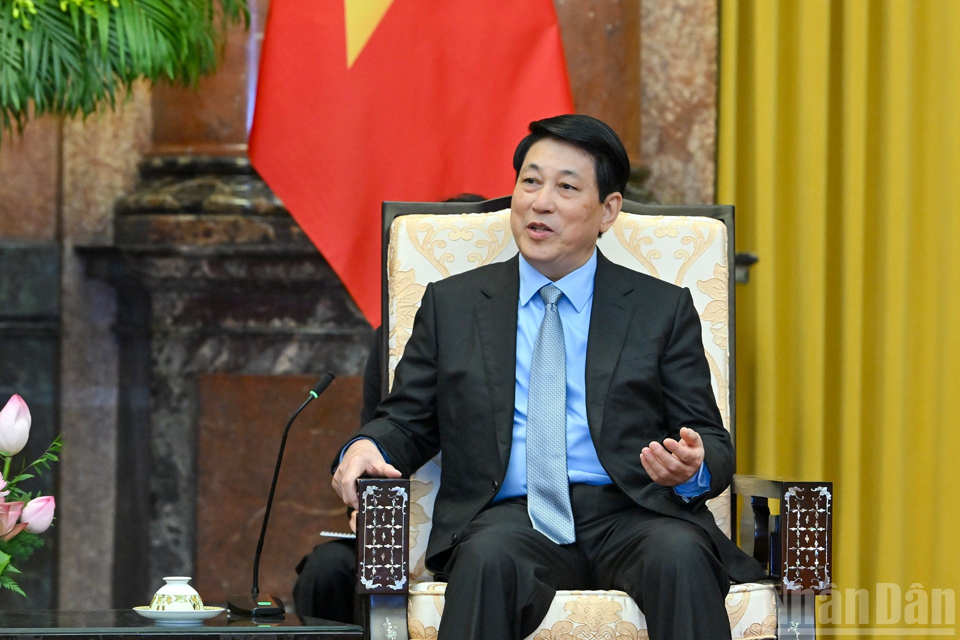 El presidente de Vietnam, Luong Cuong, tiene la palabra. El presidente de Vietnam, Luong Cuong, tiene la palabra.