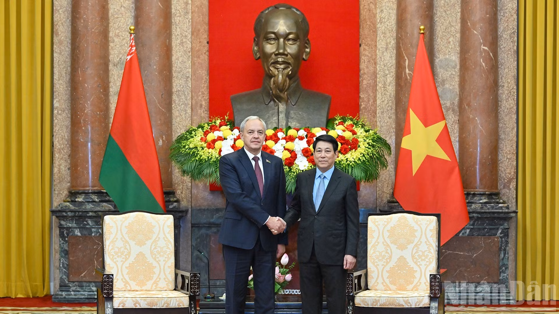 [Foto] Presidente de Vietnam se reúne con titular de Cámara de Representantes de Bielorrusia