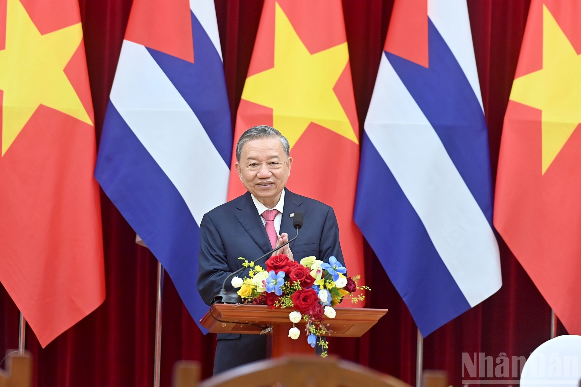 El secretario general del Partido Comunista de Vietnam, To Lam, tiene la palabra. El secretario general del Partido Comunista de Vietnam, To Lam, tiene la palabra.