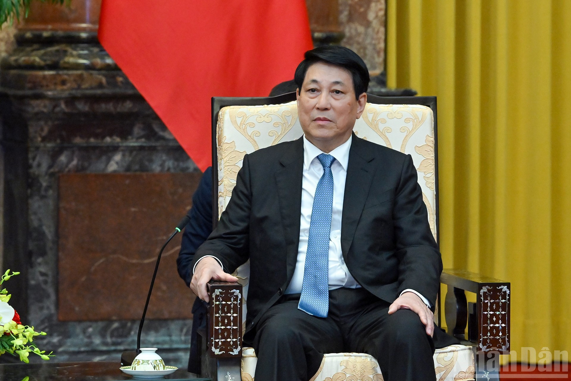 El presidente de Vietnam, Luong Cuong, en su intervención.