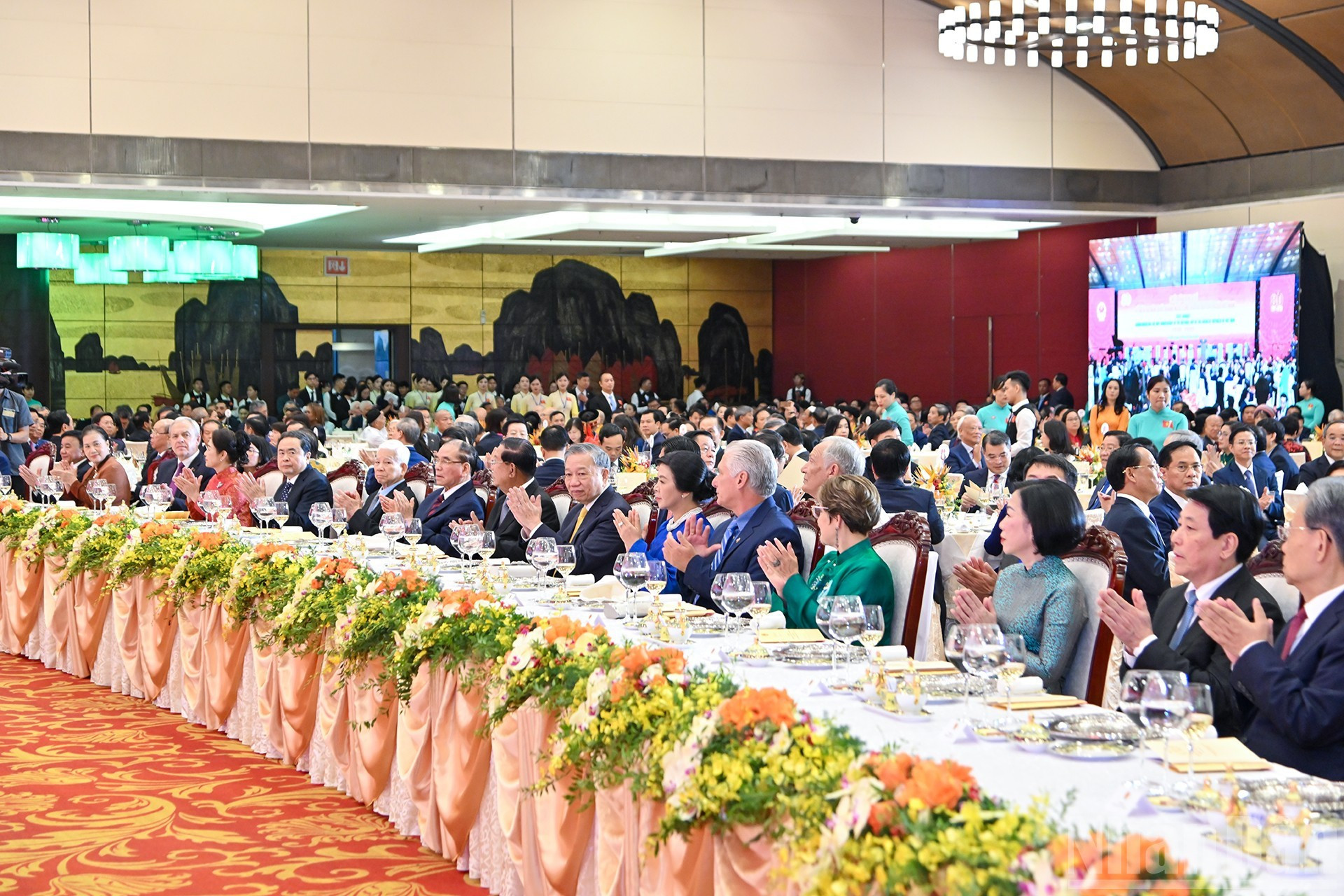 Escena de la recepción.