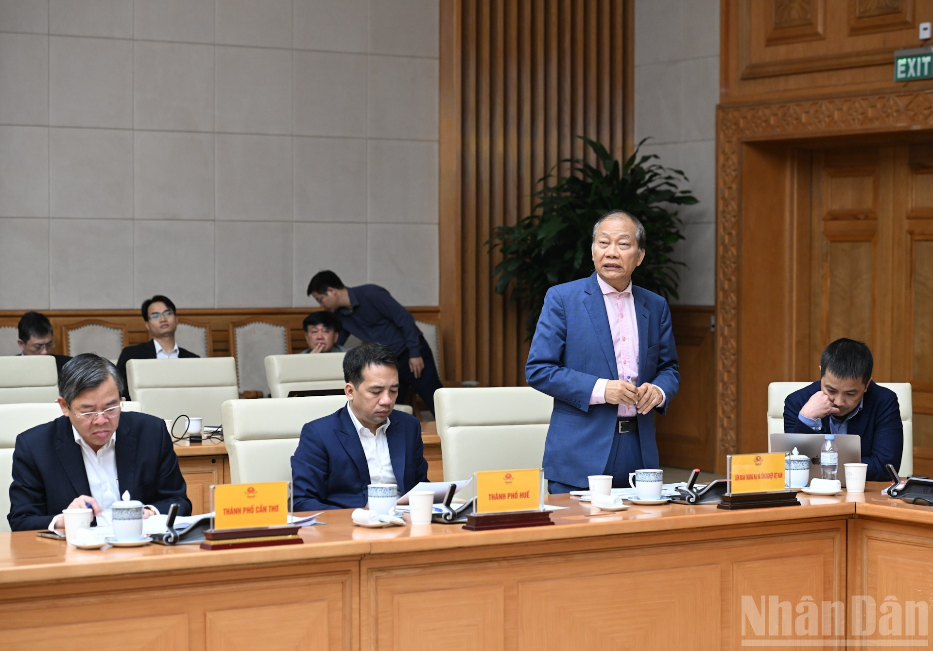 El vicepresidente de la Confederación de Industria y Comercio de Vietnam (VCCI) Hoang Quang Phong.