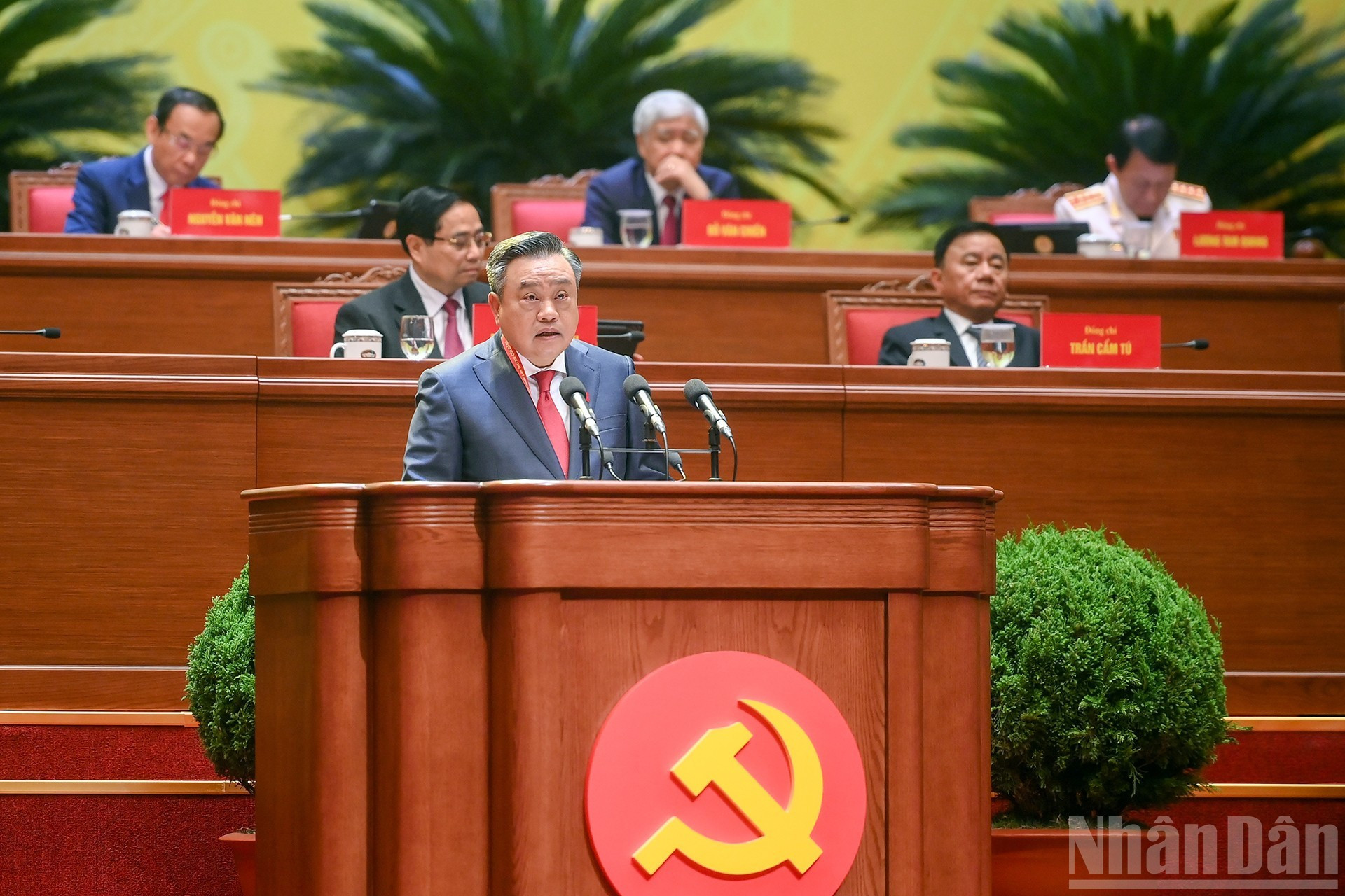 El jefe de la Comisión de Control Disciplinario del Comité Central del Partido, Tran Sy Thanh.