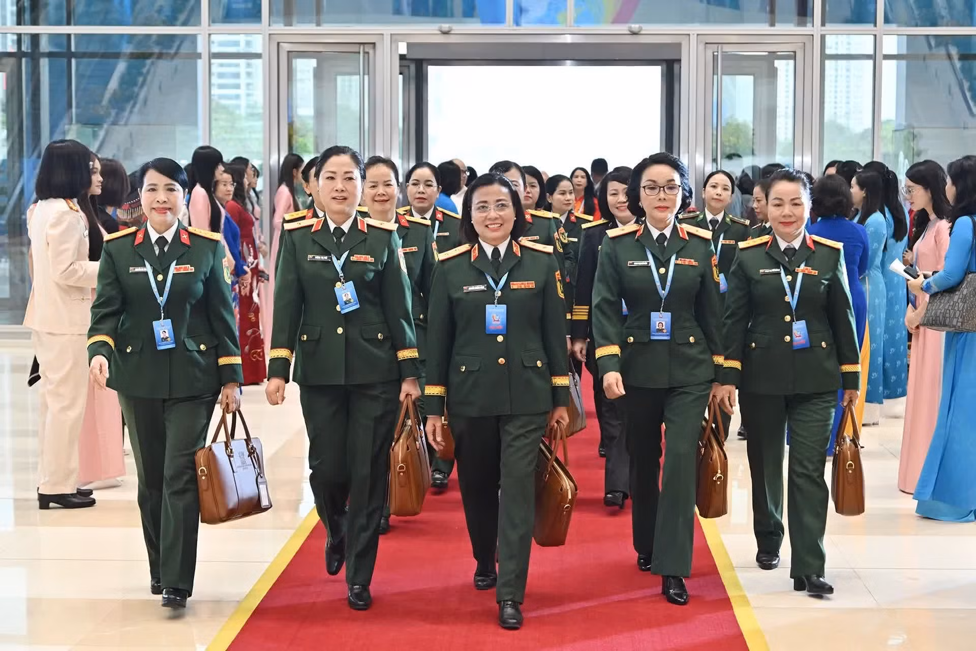 Delegadas militares en el Congreso.